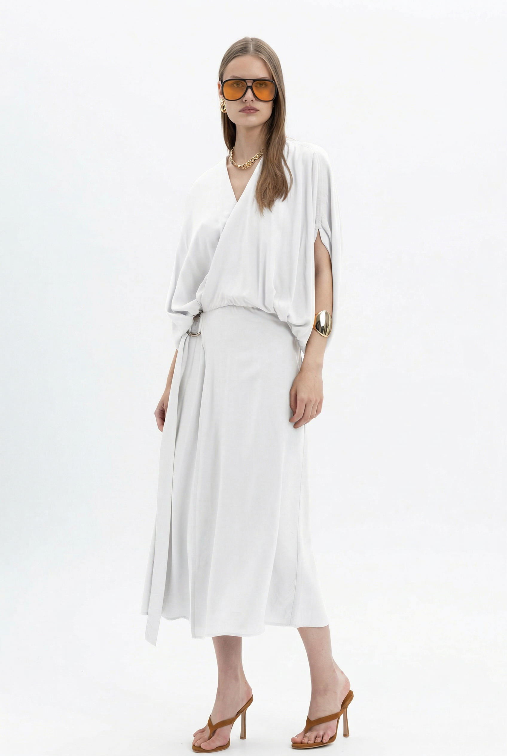 Wrap Kimono Midi