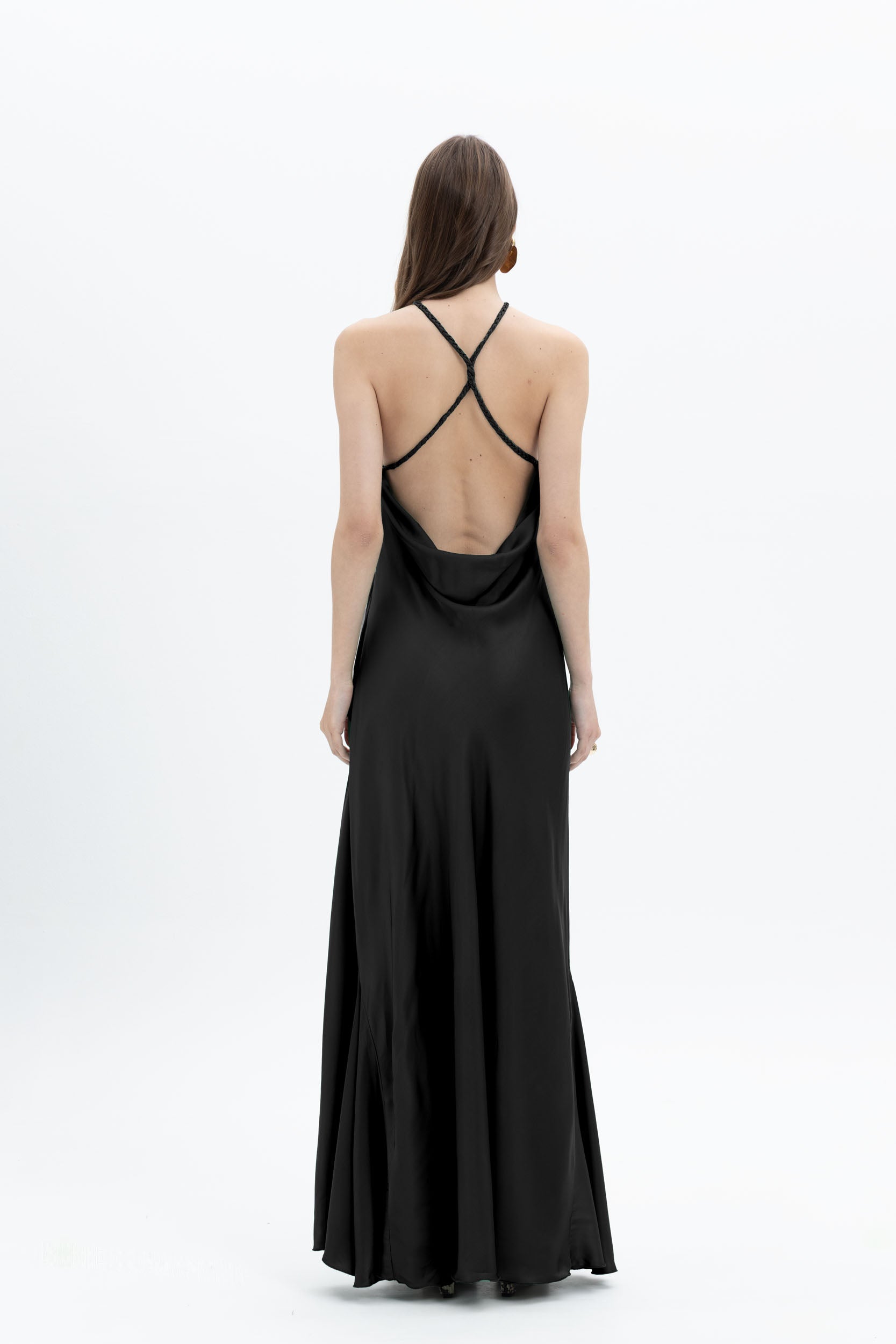 MyT emerald; black maxi slip dress — MyT Spring-Summer 2026 collection, view 7