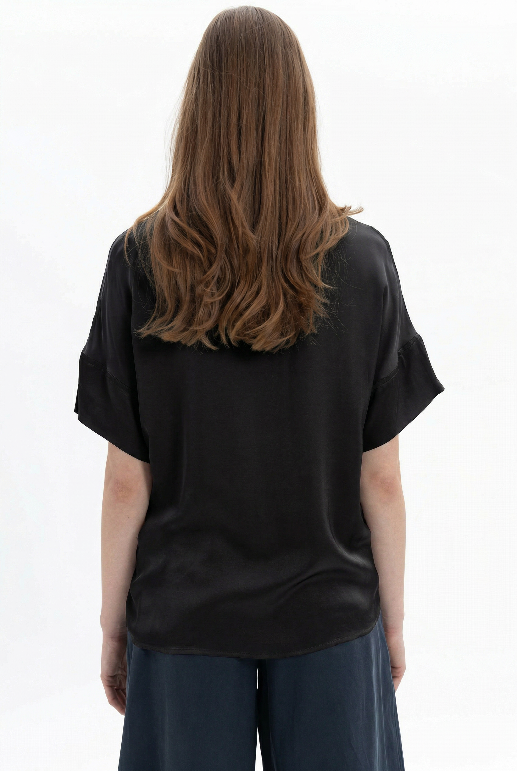 Satin Short-Sleeve Shirt