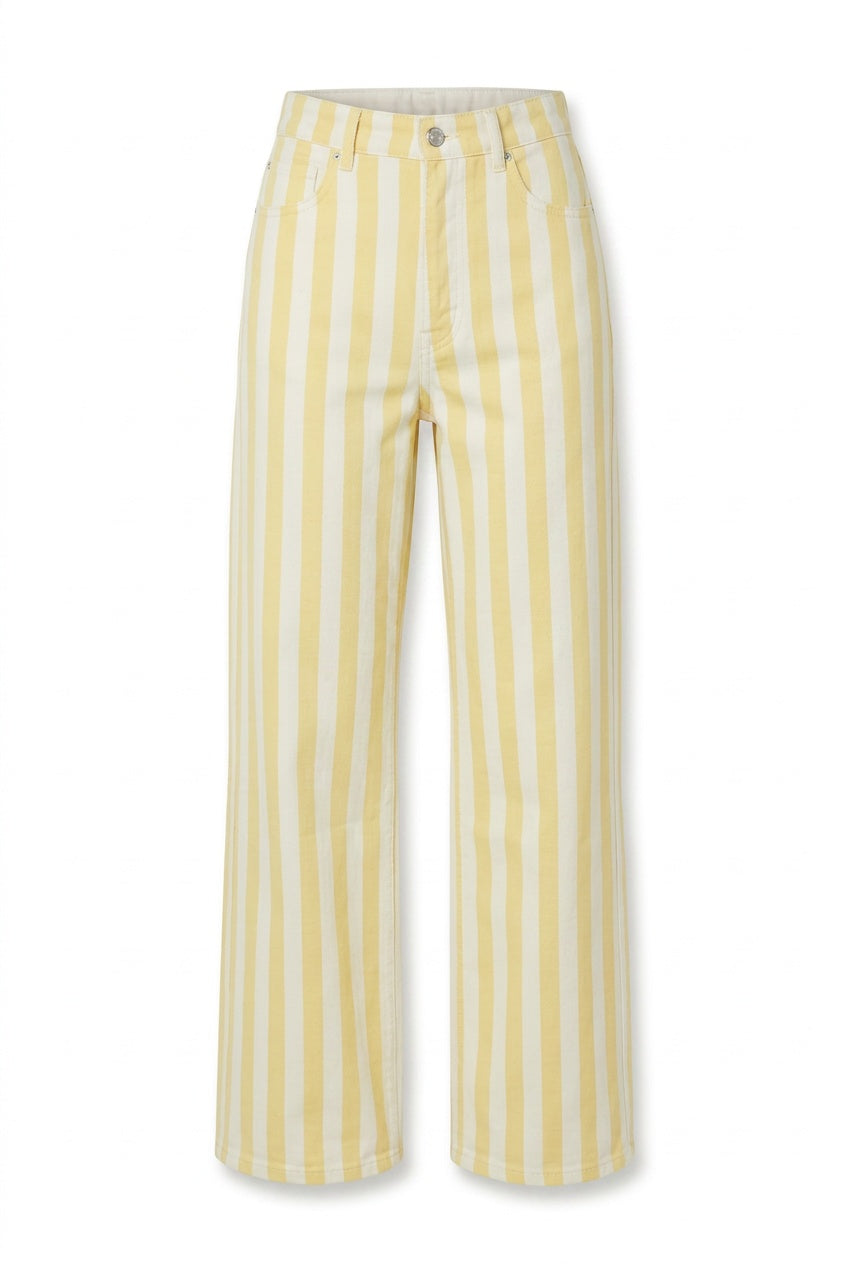 Stripe Wide Leg Trousers