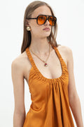 Halter Gathered Top