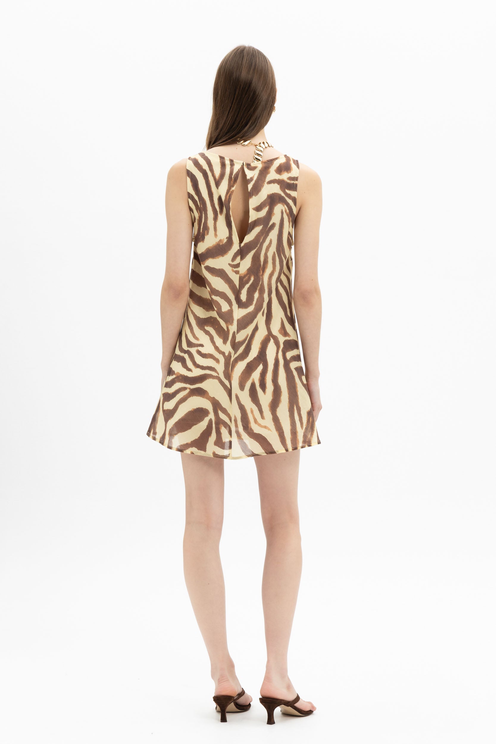 MyT zebra mini dress — MyT Spring-Summer 2026 collection, view 3