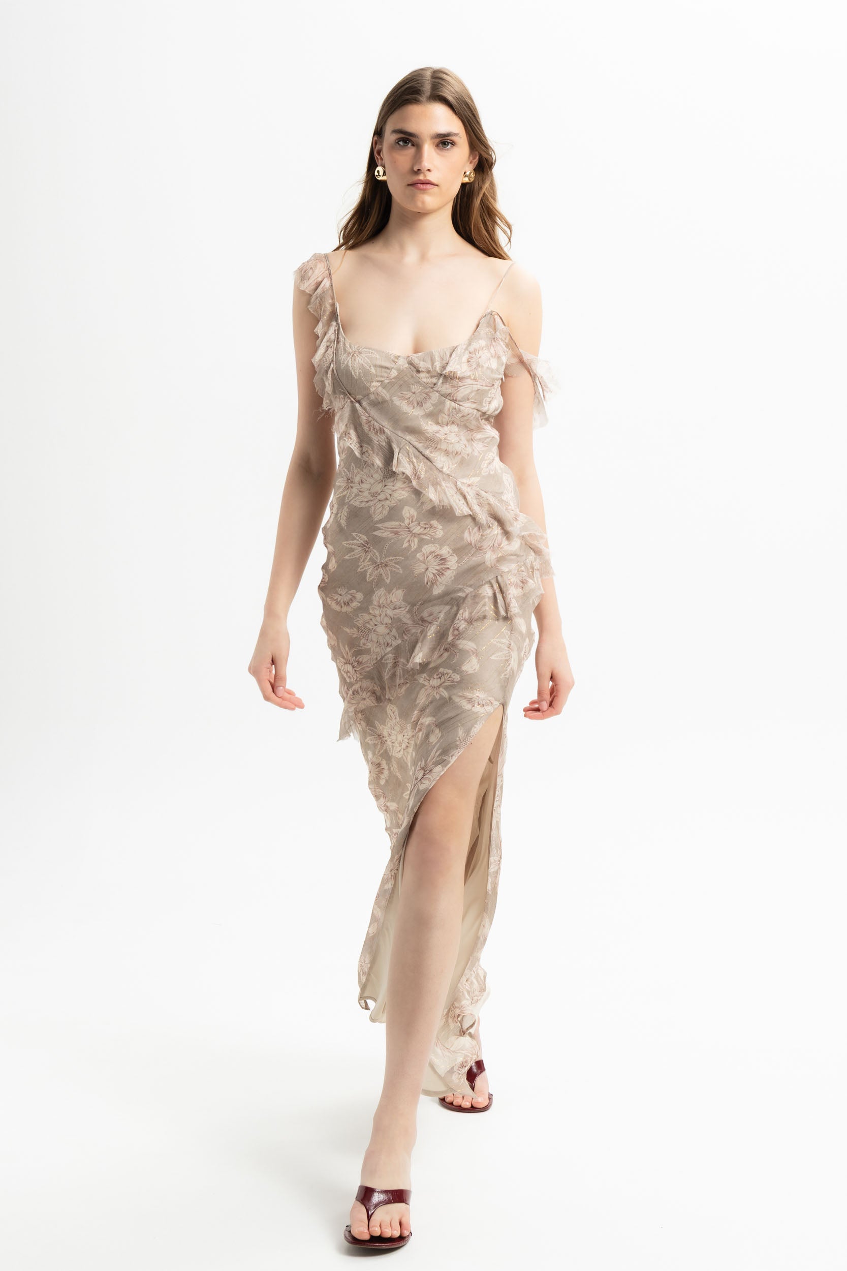 Floral Chiffon Midi