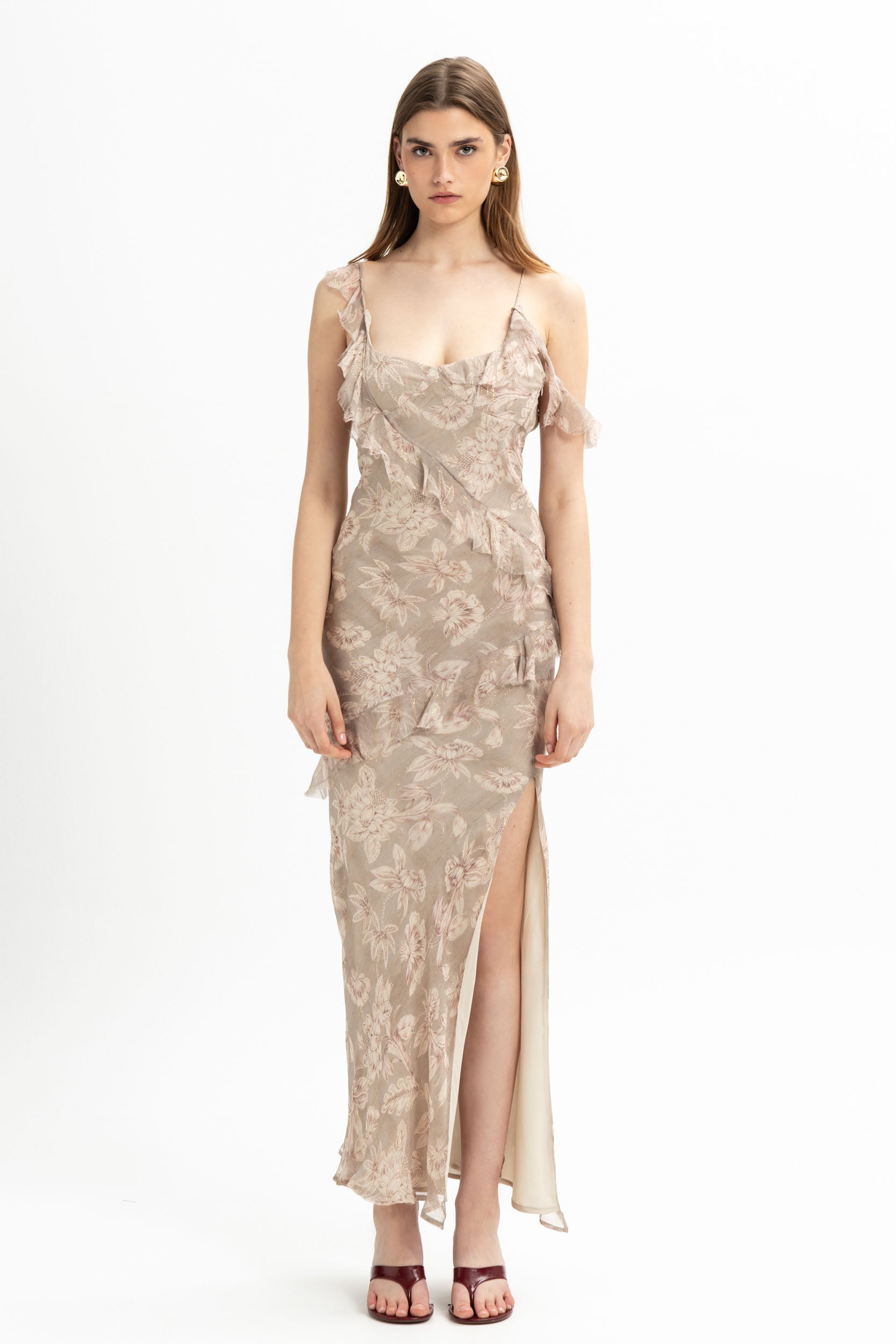 Floral Chiffon Midi