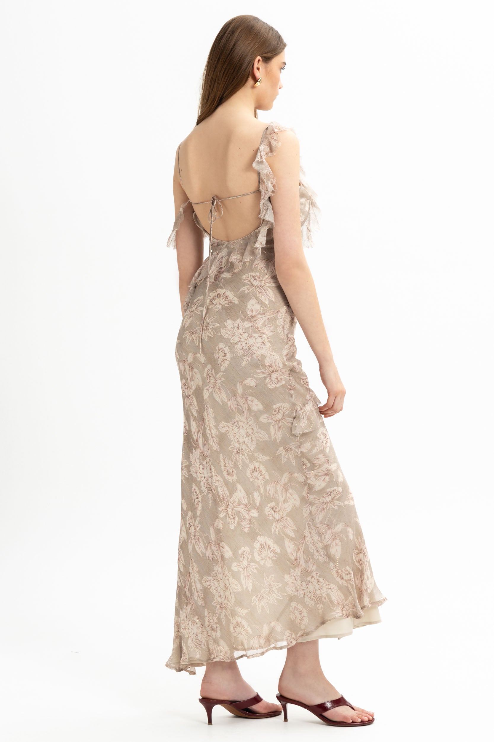 Floral Chiffon Midi