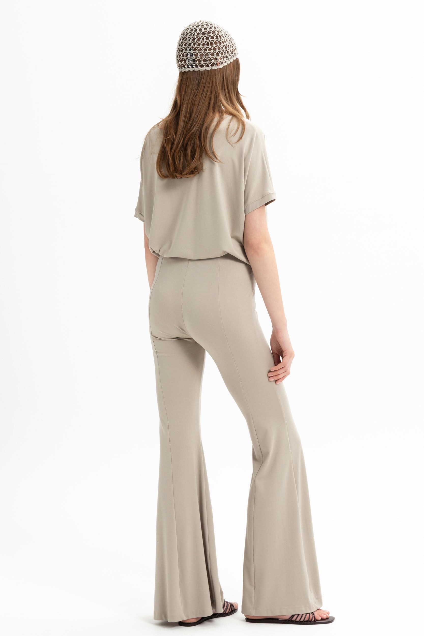 MyT greige; black; off white flared pants — MyT Spring-Summer 2026 collection, view 2