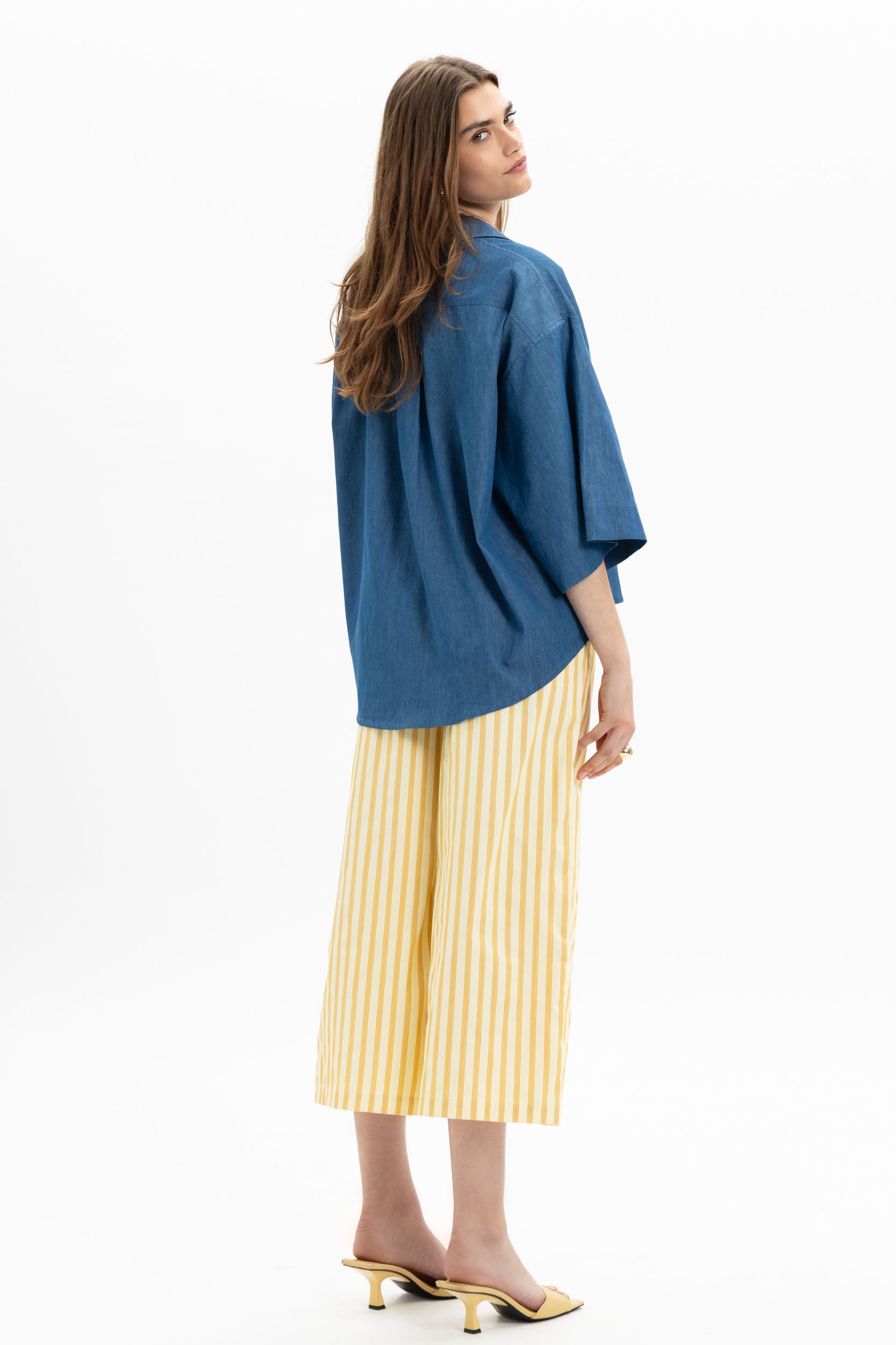 Stripe Culotte Pants