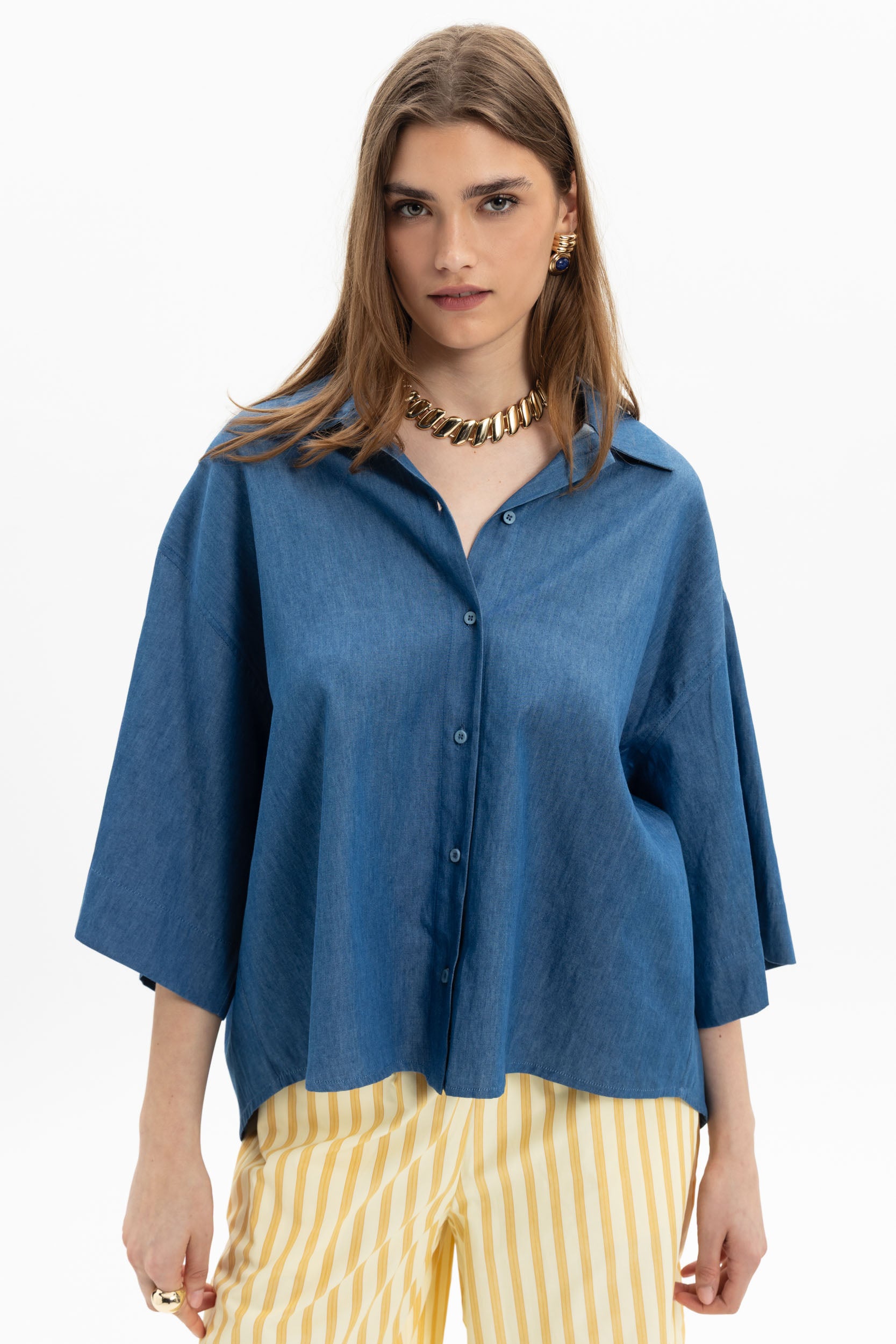 Stripe Culotte Pants