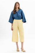 Stripe Culotte Pants