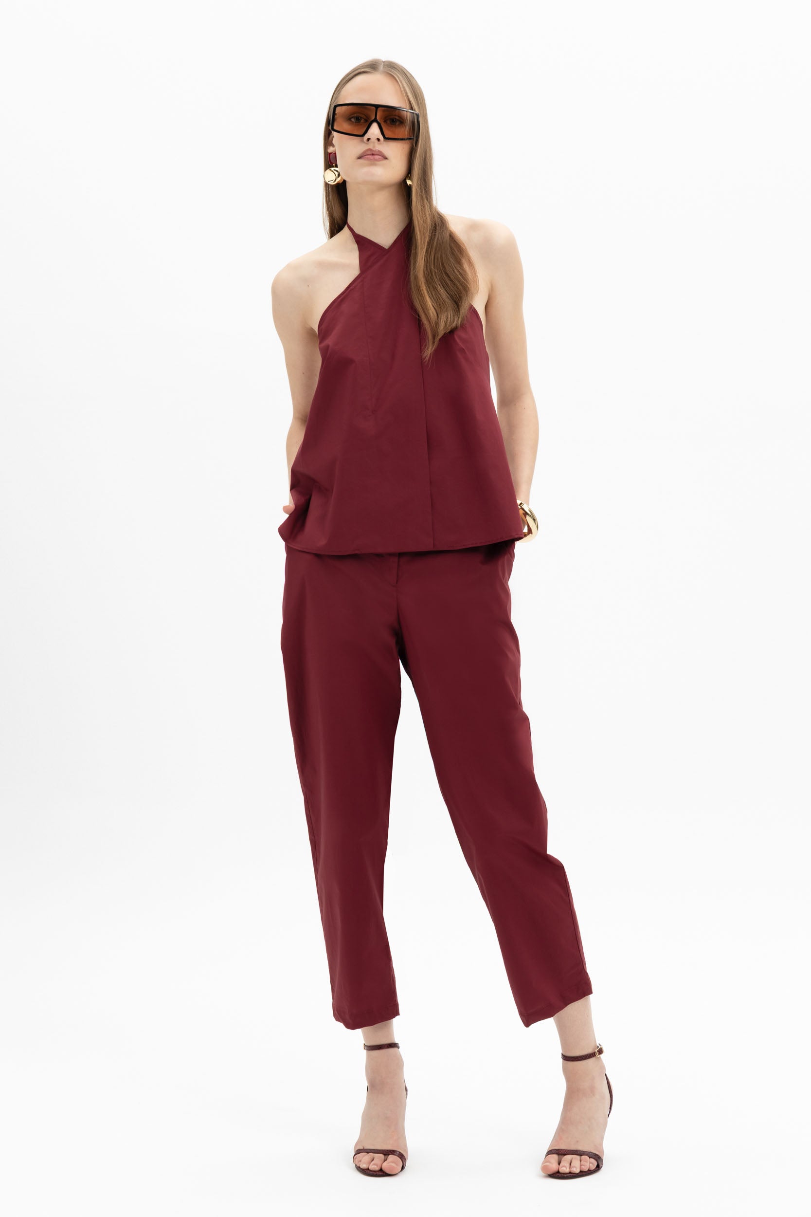 Tapered Cotton Pants