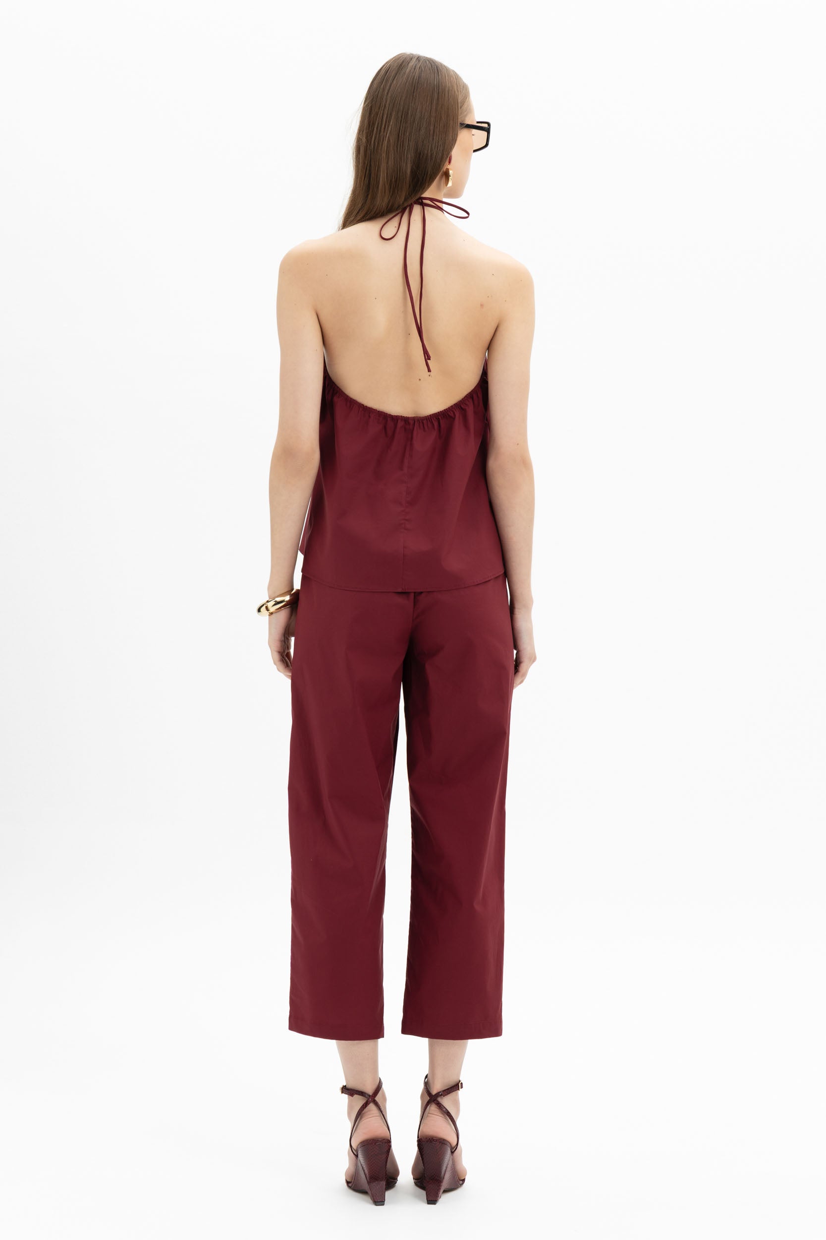 Tapered Cotton Pants