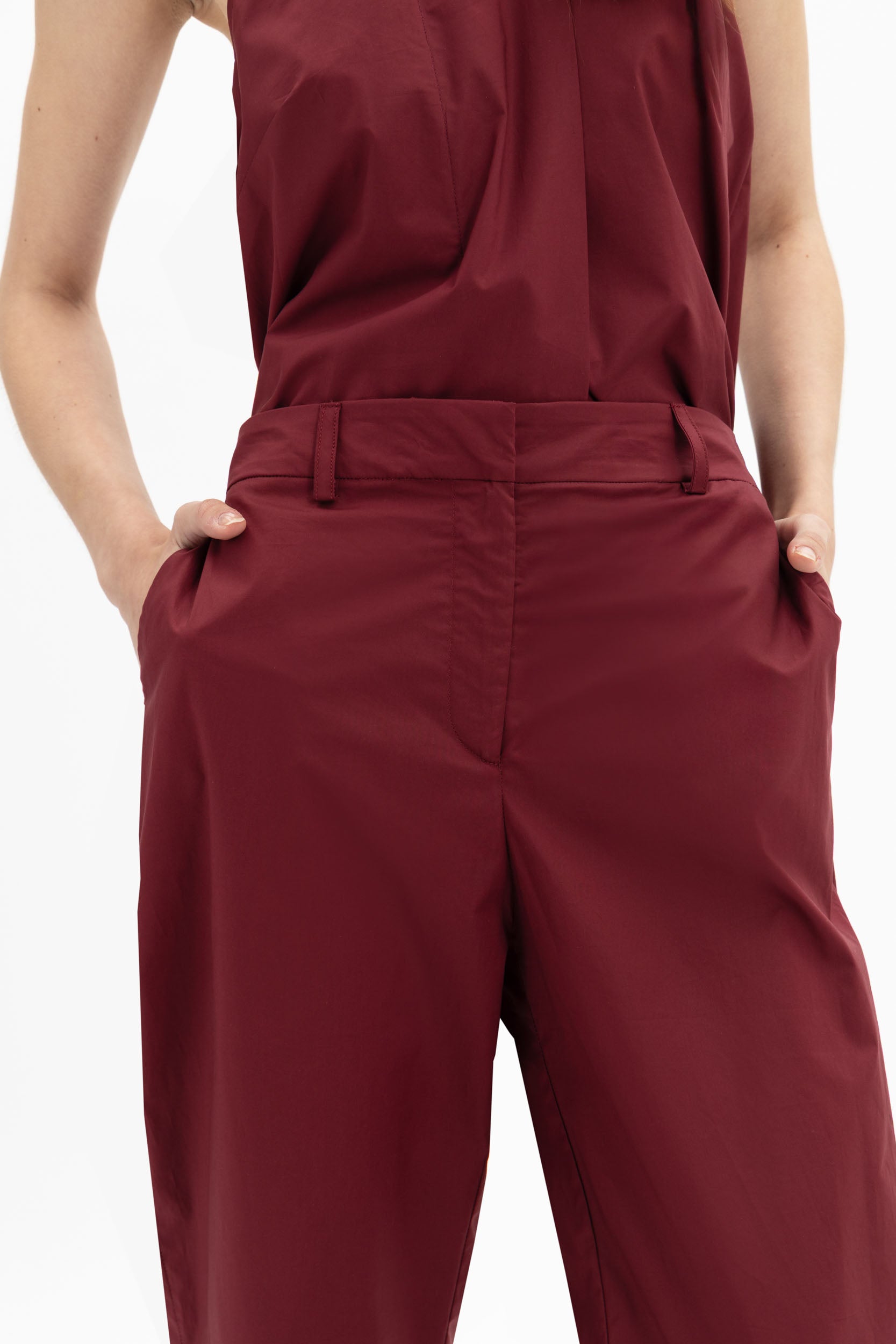Tapered Cotton Pants