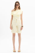 Stripe Bermuda Shorts