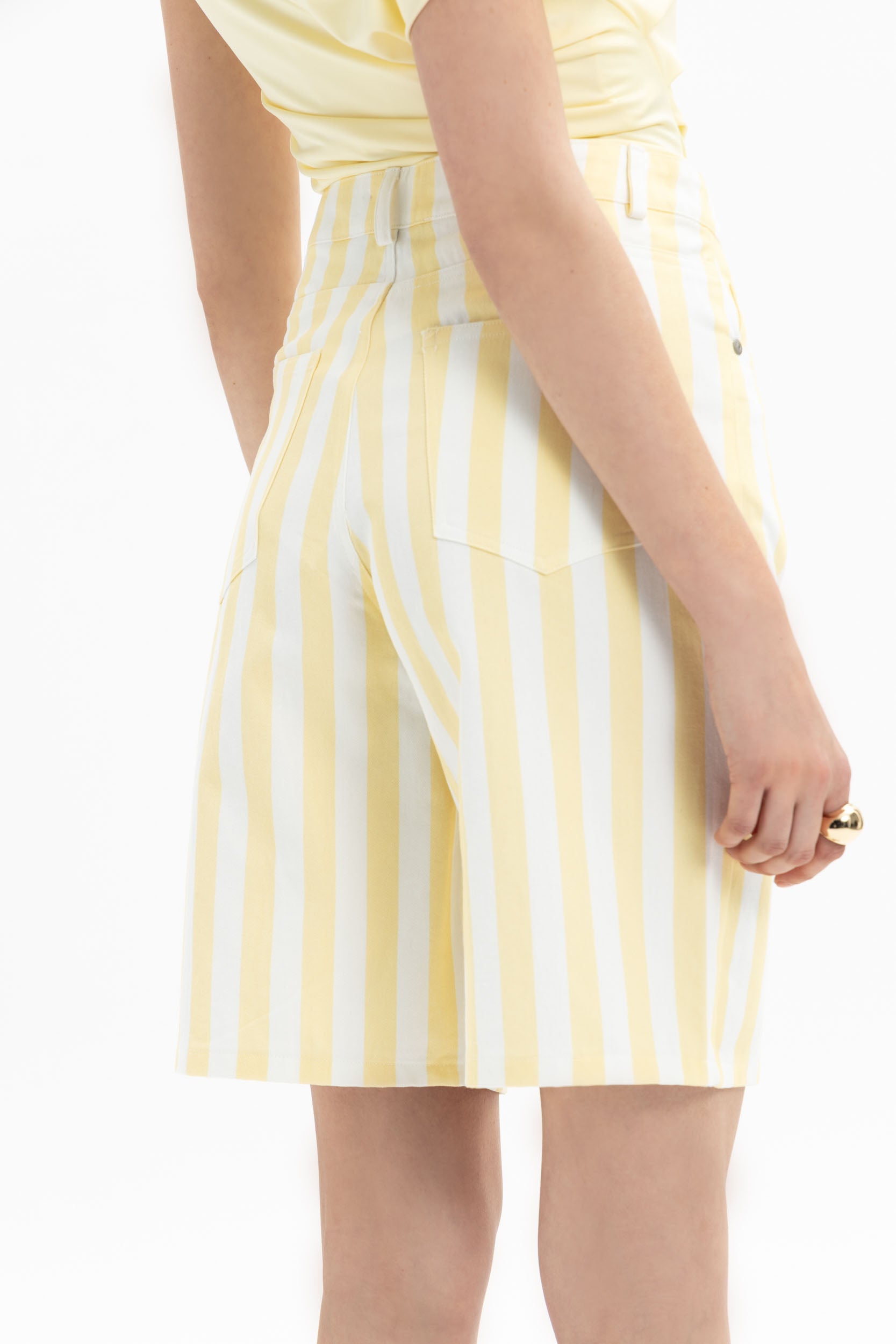 Stripe Bermuda Shorts