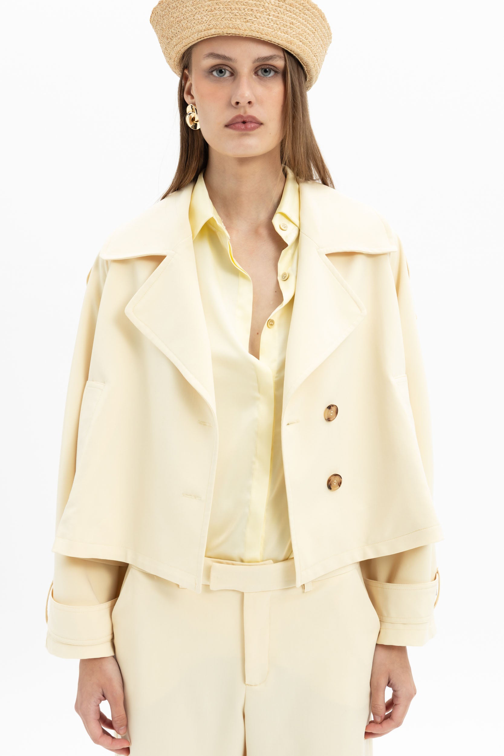 MyT cropped trench jacket — MyT Spring-Summer 2026 collection