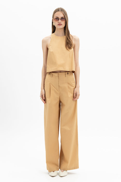 Pleated Wide Pants