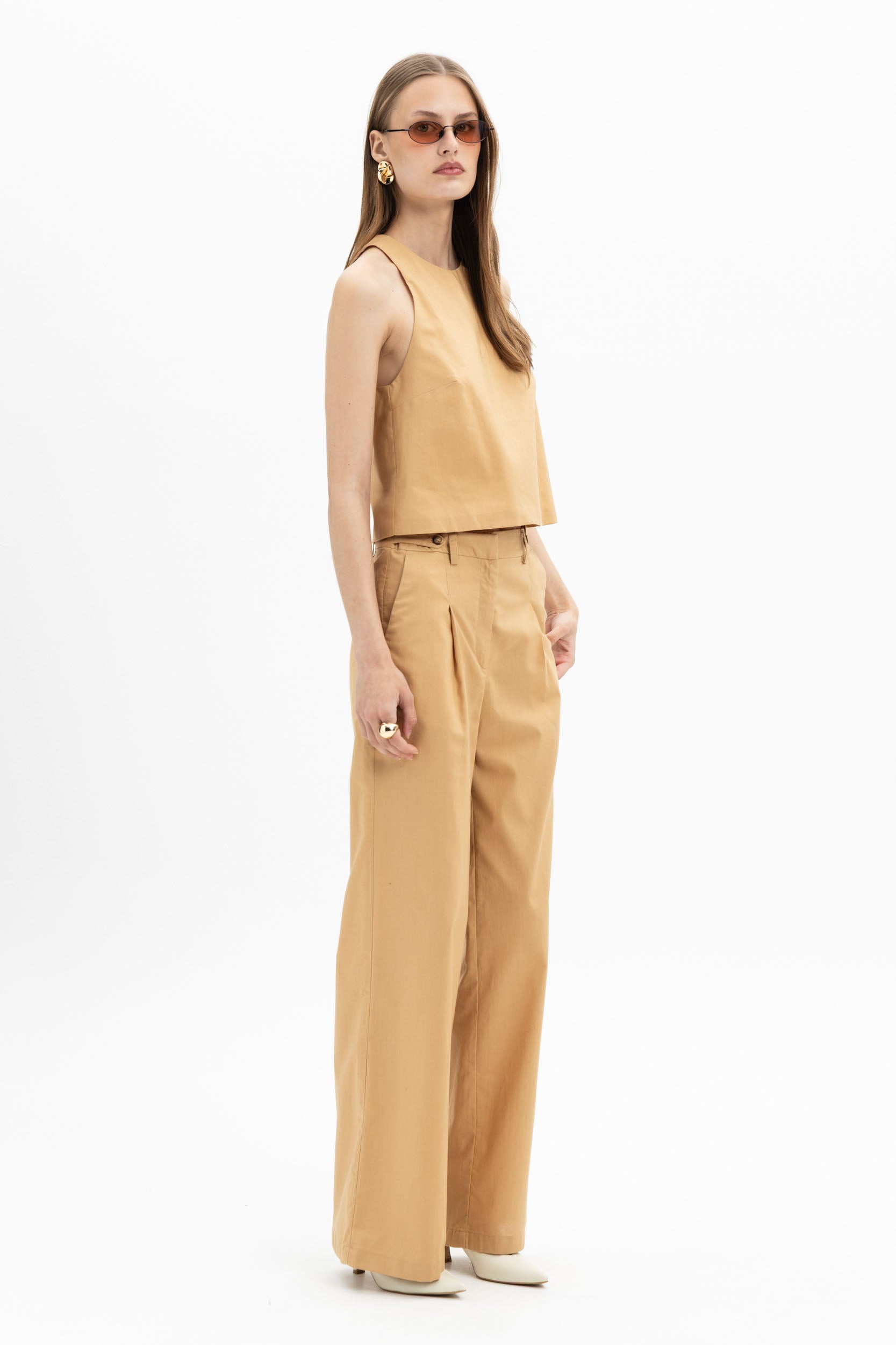 Pleated Wide Pants
