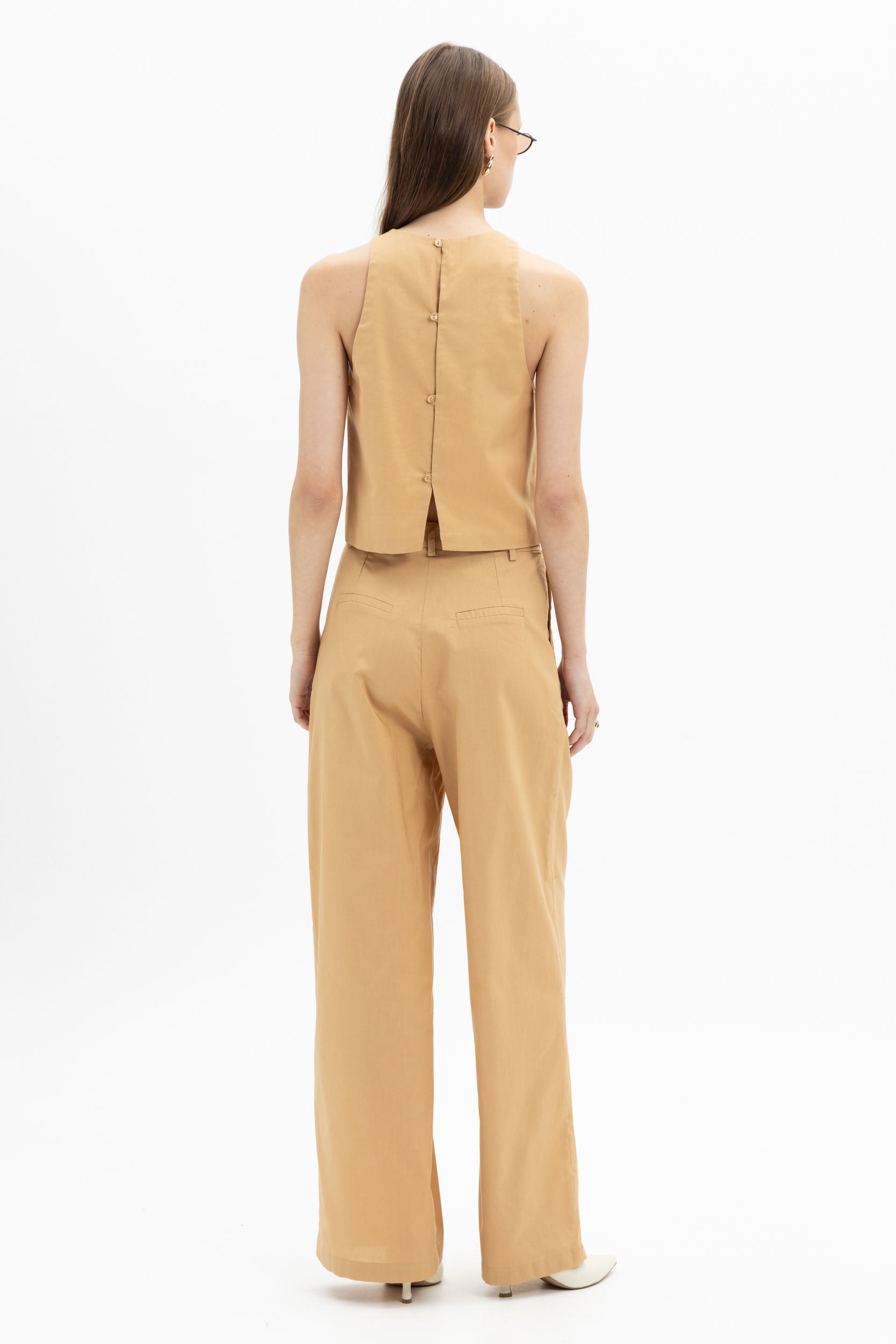 Pleated Wide Pants