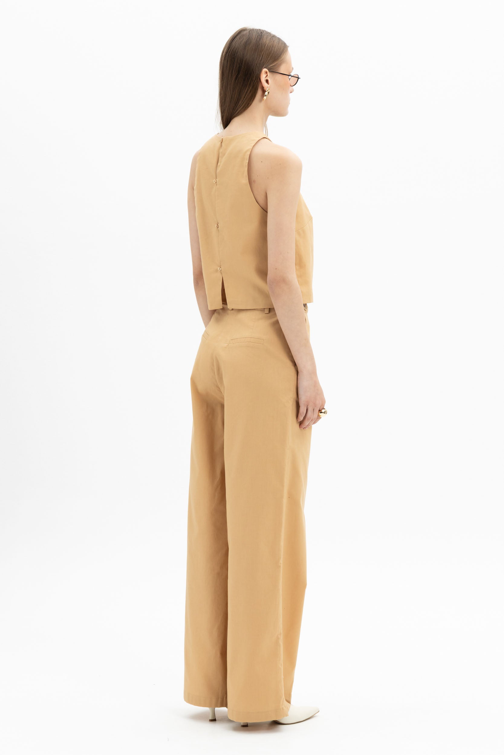 Pleated Wide Pants