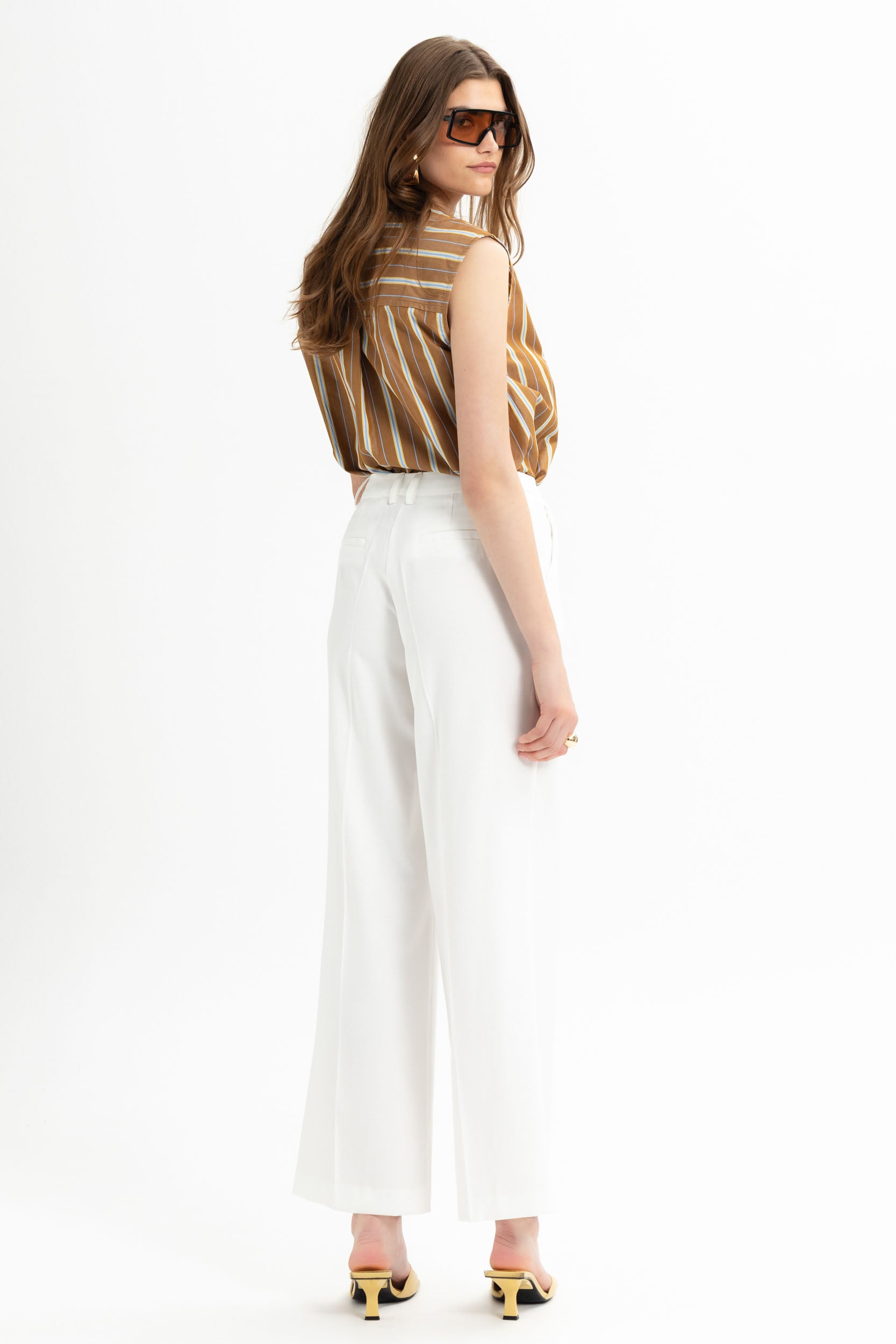 Tailored Wide-Leg Pants