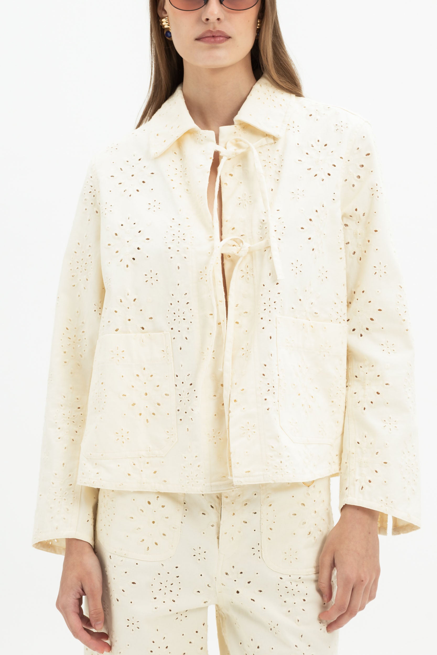 MyT eyelet embroidered jacket — MyT Spring-Summer 2026 collection, view 2