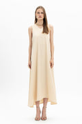 MyT panna; red 1 asymmetric midi dress — MyT Spring-Summer 2026 collection
