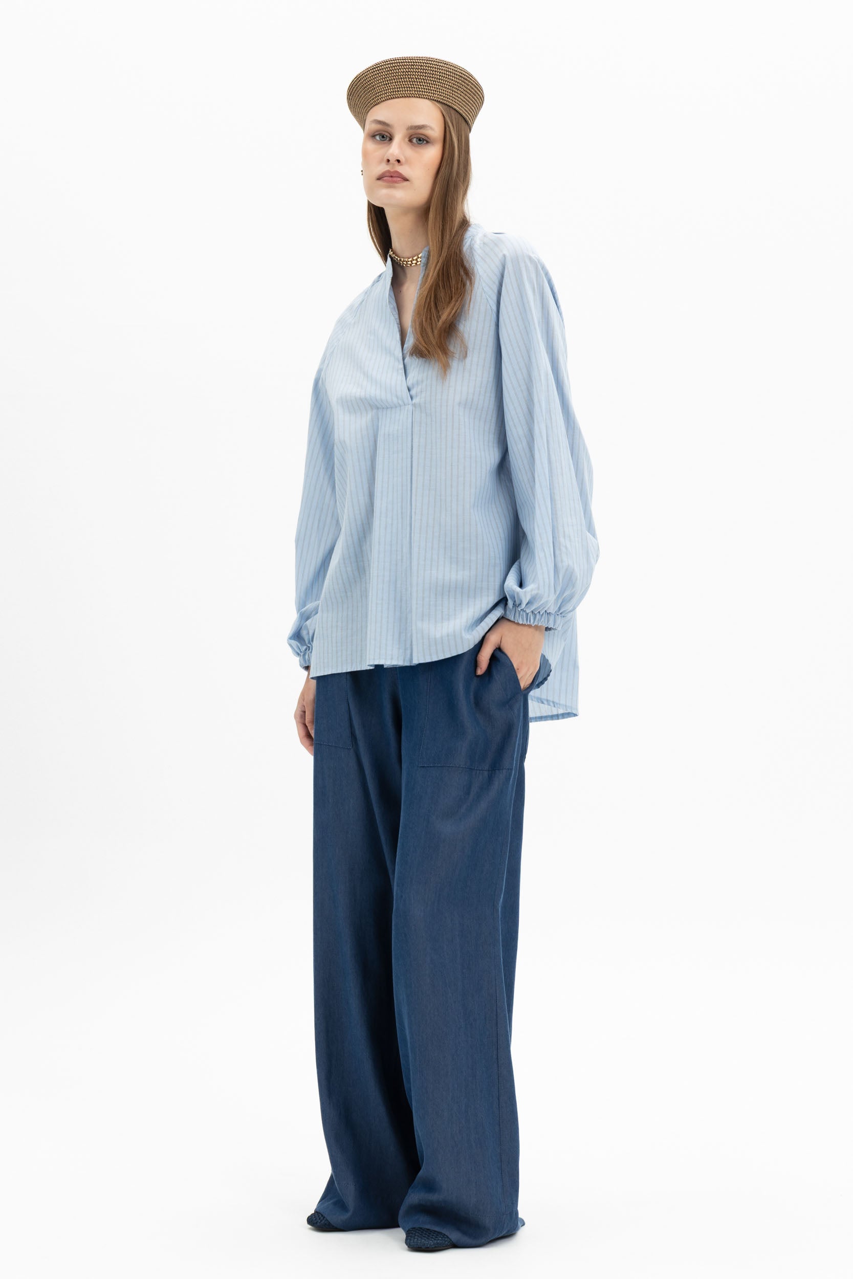 MyT stripe balloon blouse — MyT Spring-Summer 2026 collection, view 6