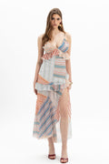 Multicolor Stripe Midi