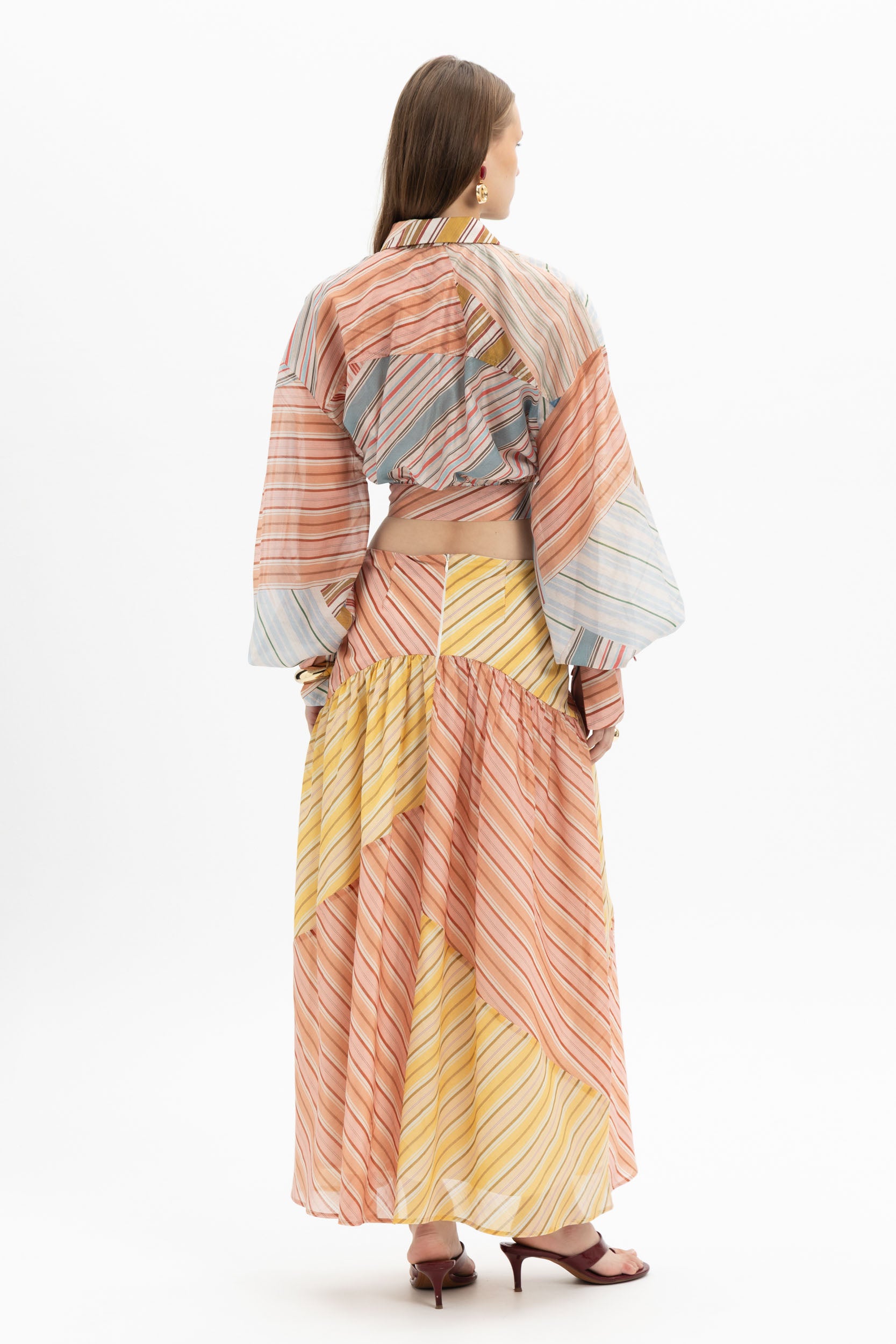 Stripe Maxi Skirt