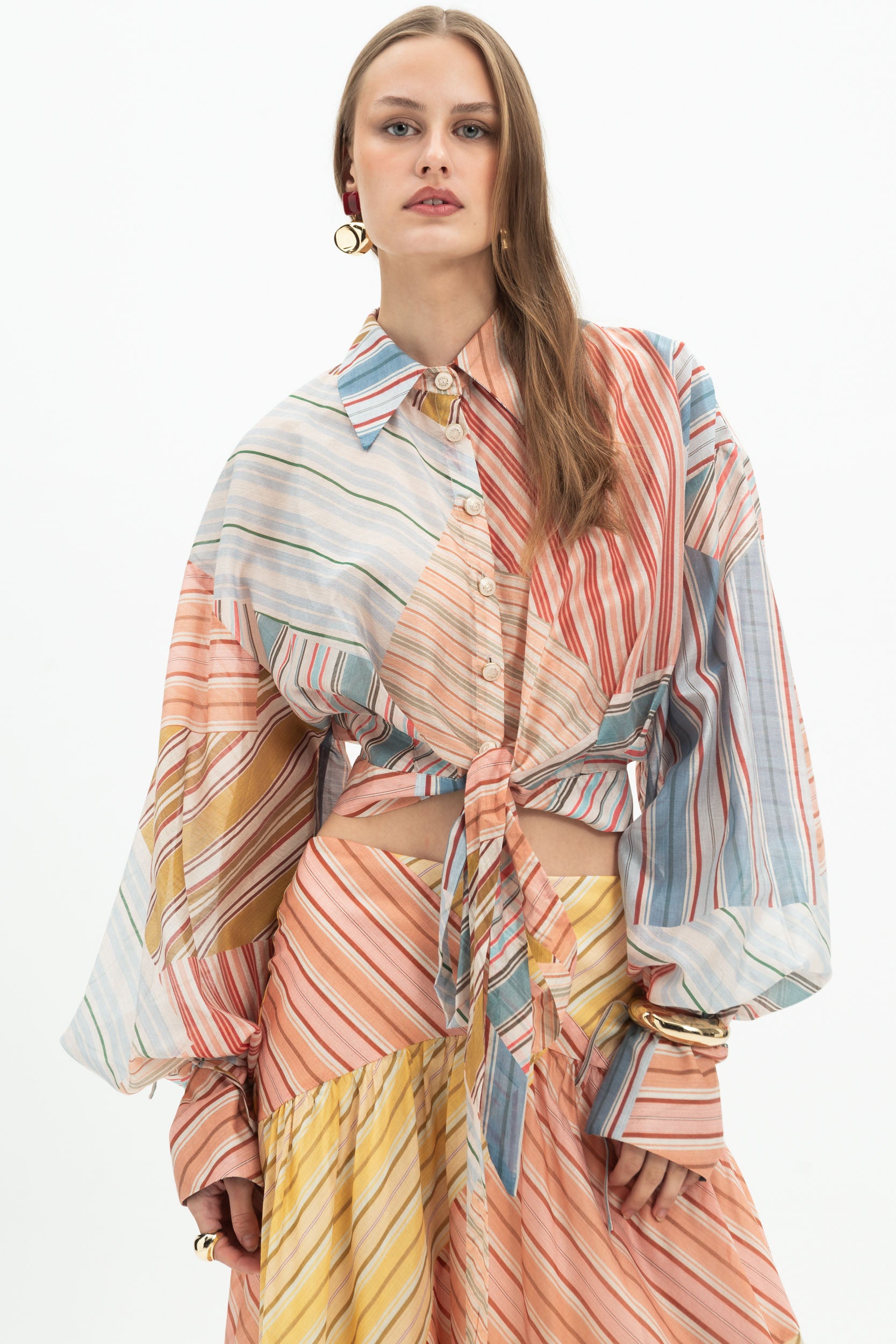 Stripe Maxi Skirt