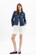 MyT denim lace up jacket — MyT Spring-Summer 2026 collection, view 2