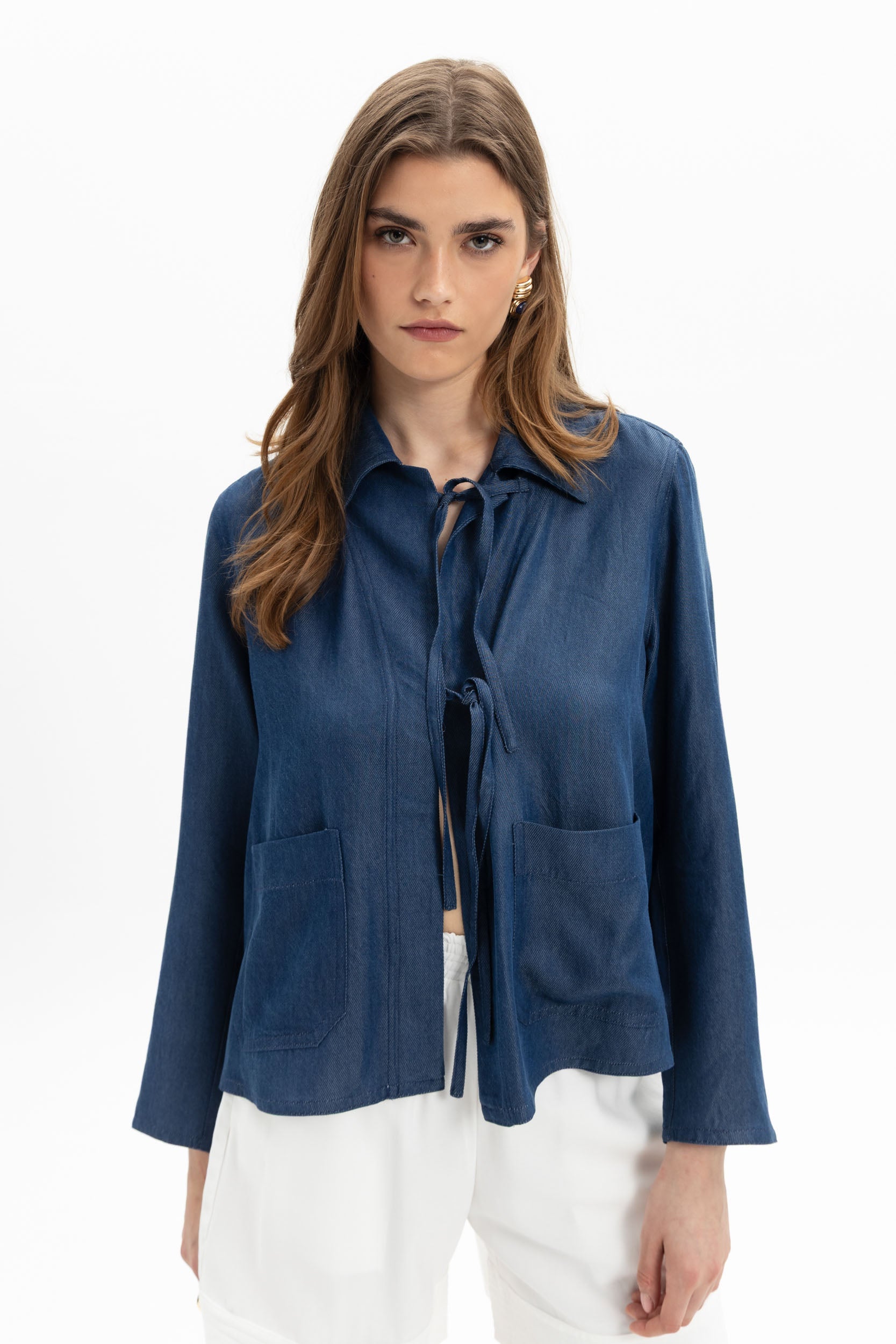 MyT denim lace up jacket — MyT Spring-Summer 2026 collection