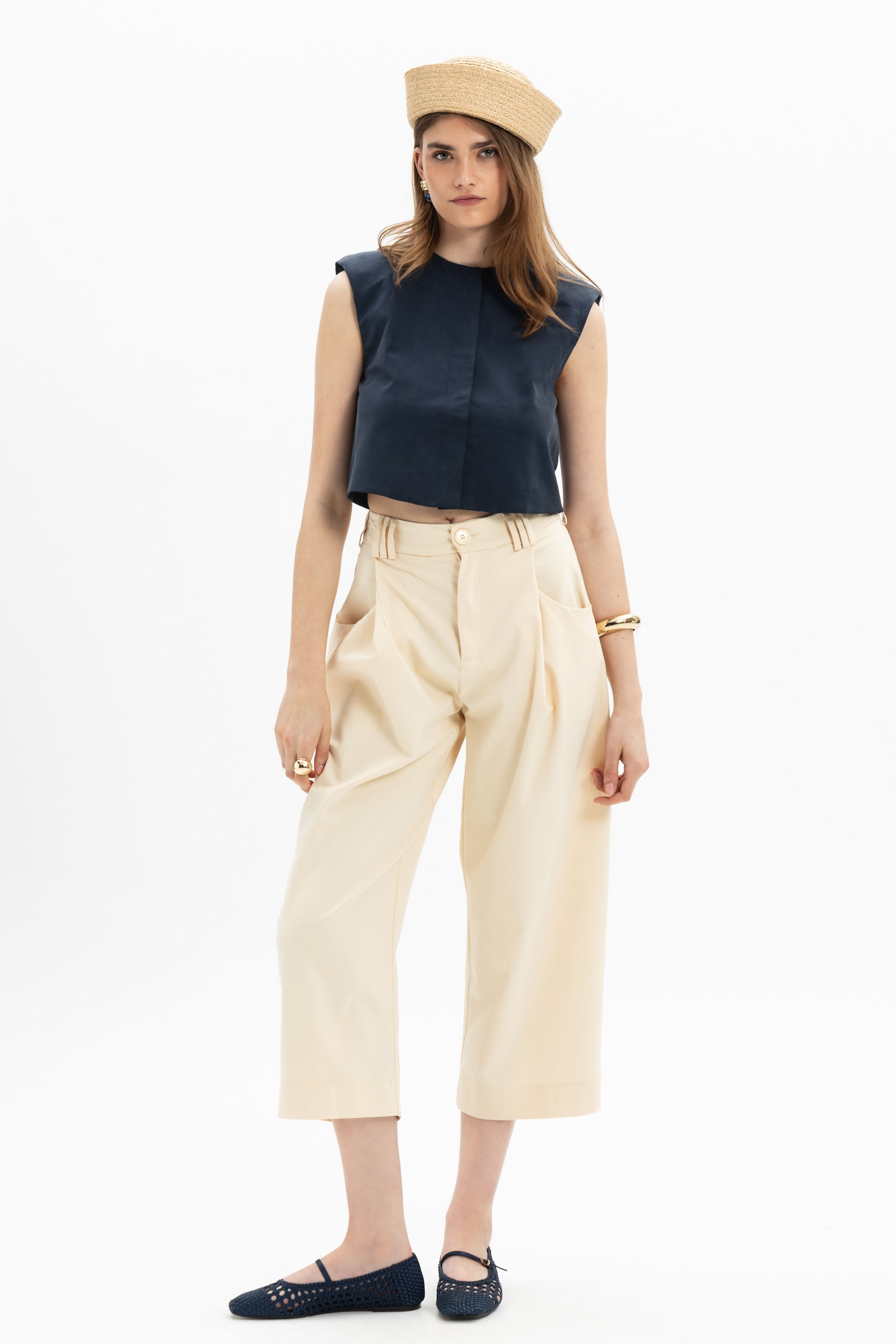 MyT pleated cropped pants — MyT Spring-Summer 2026 collection