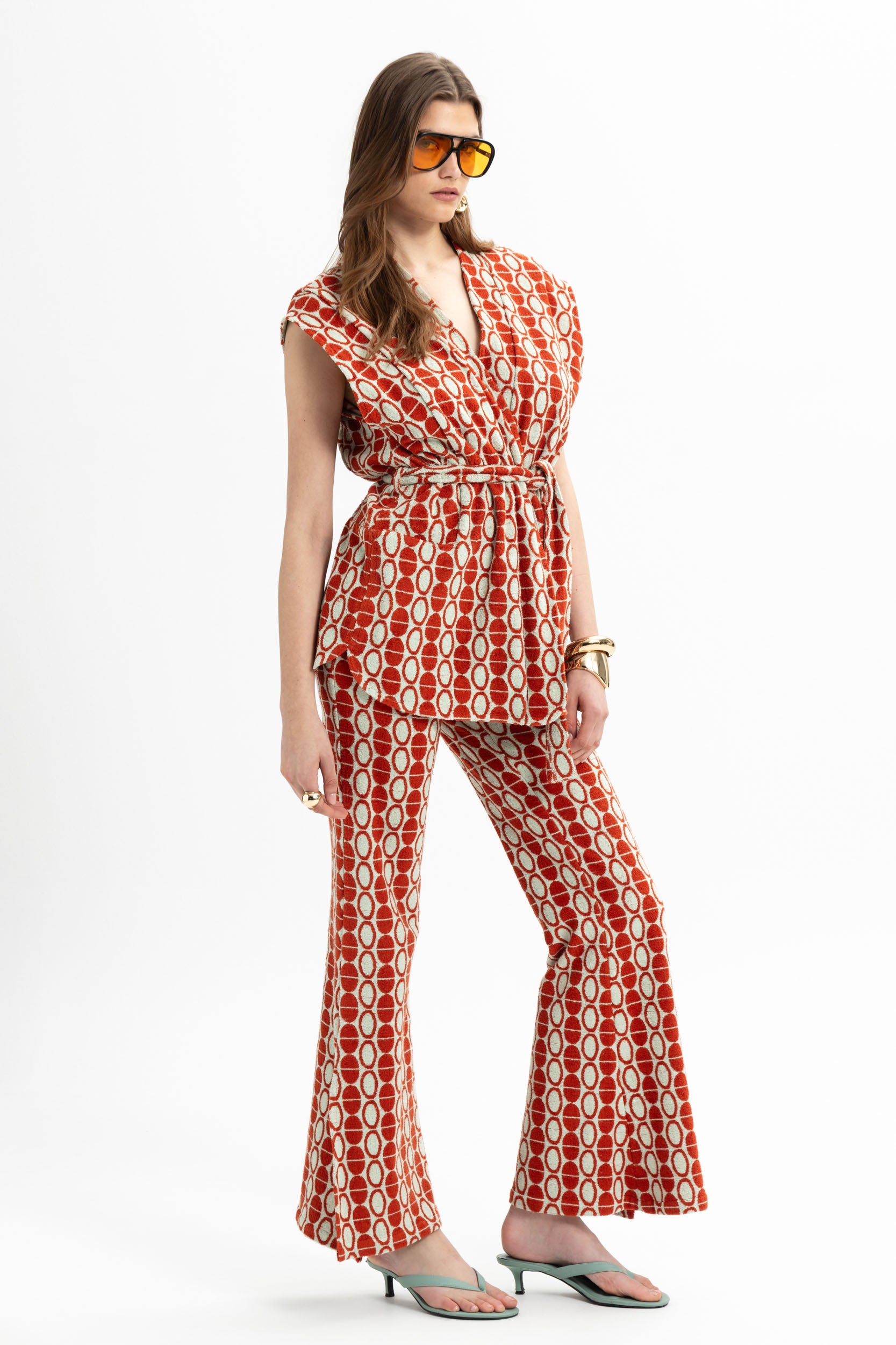 Print V-Neck Top