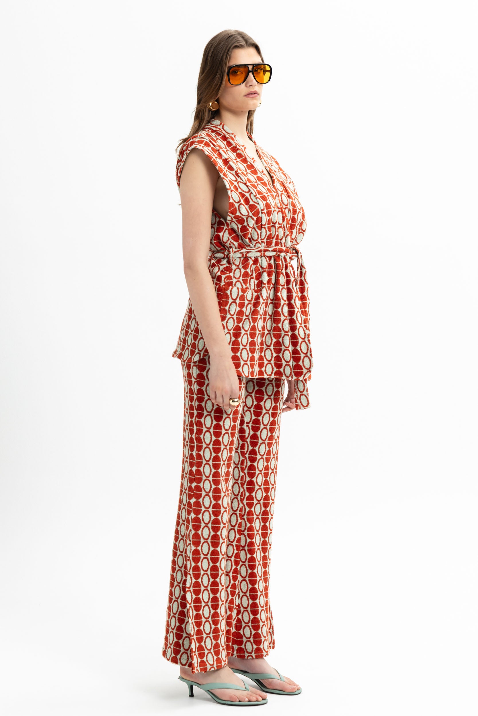 Print V-Neck Top