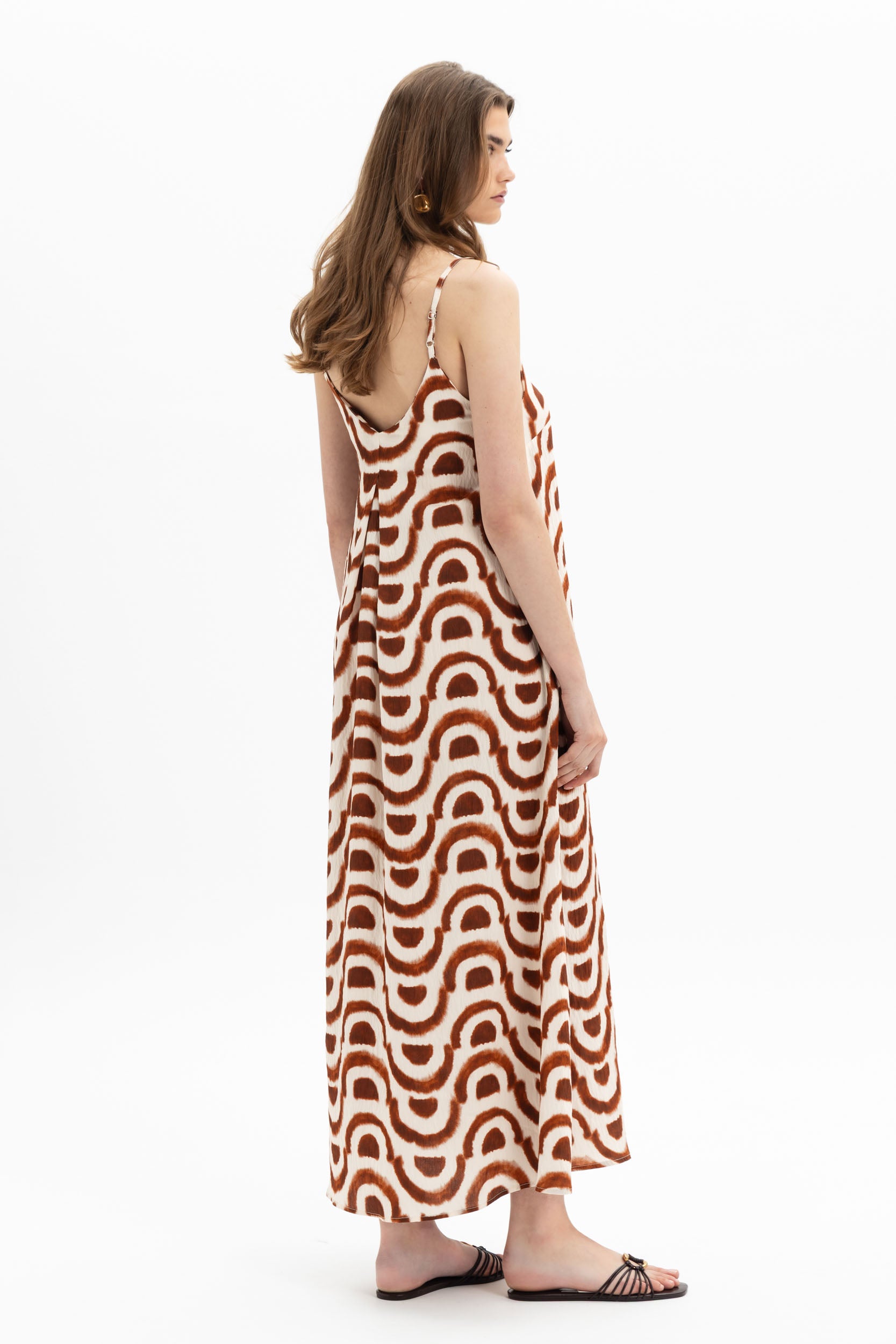 Arch Print Slip Dress