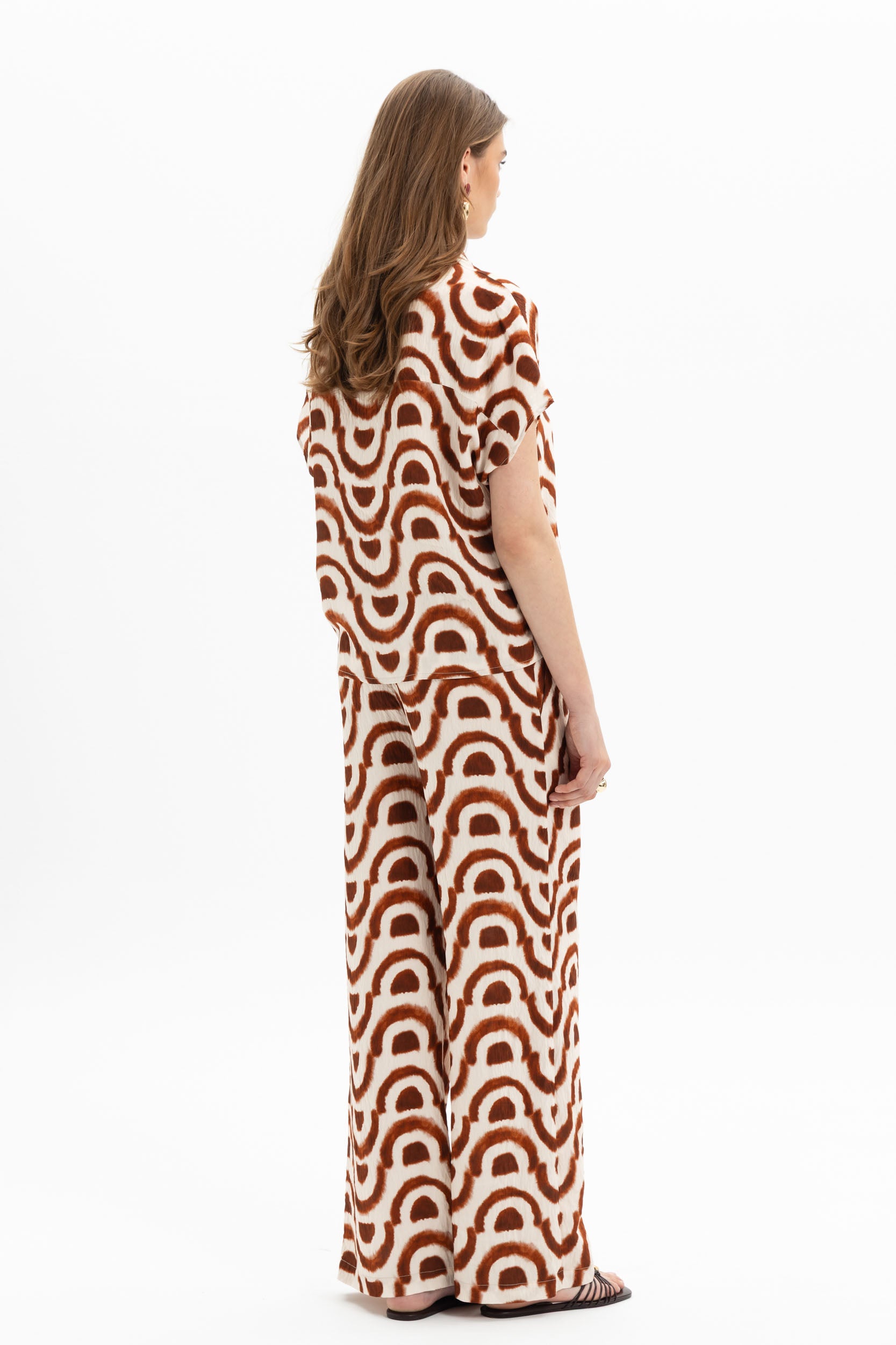 Arch Print Wide Pants
