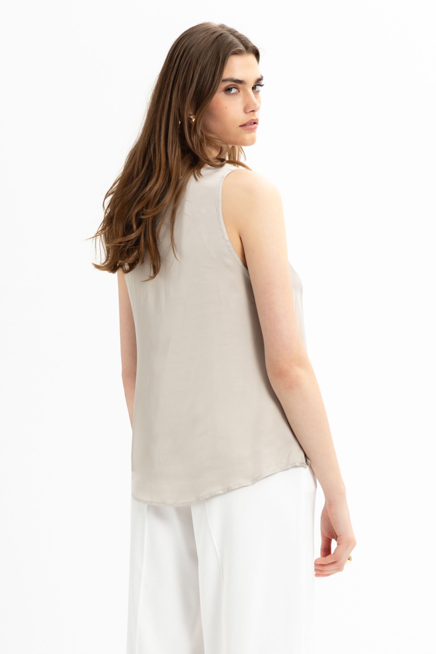 Satin Tank Top