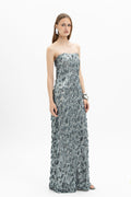 Feather Sequin Maxi