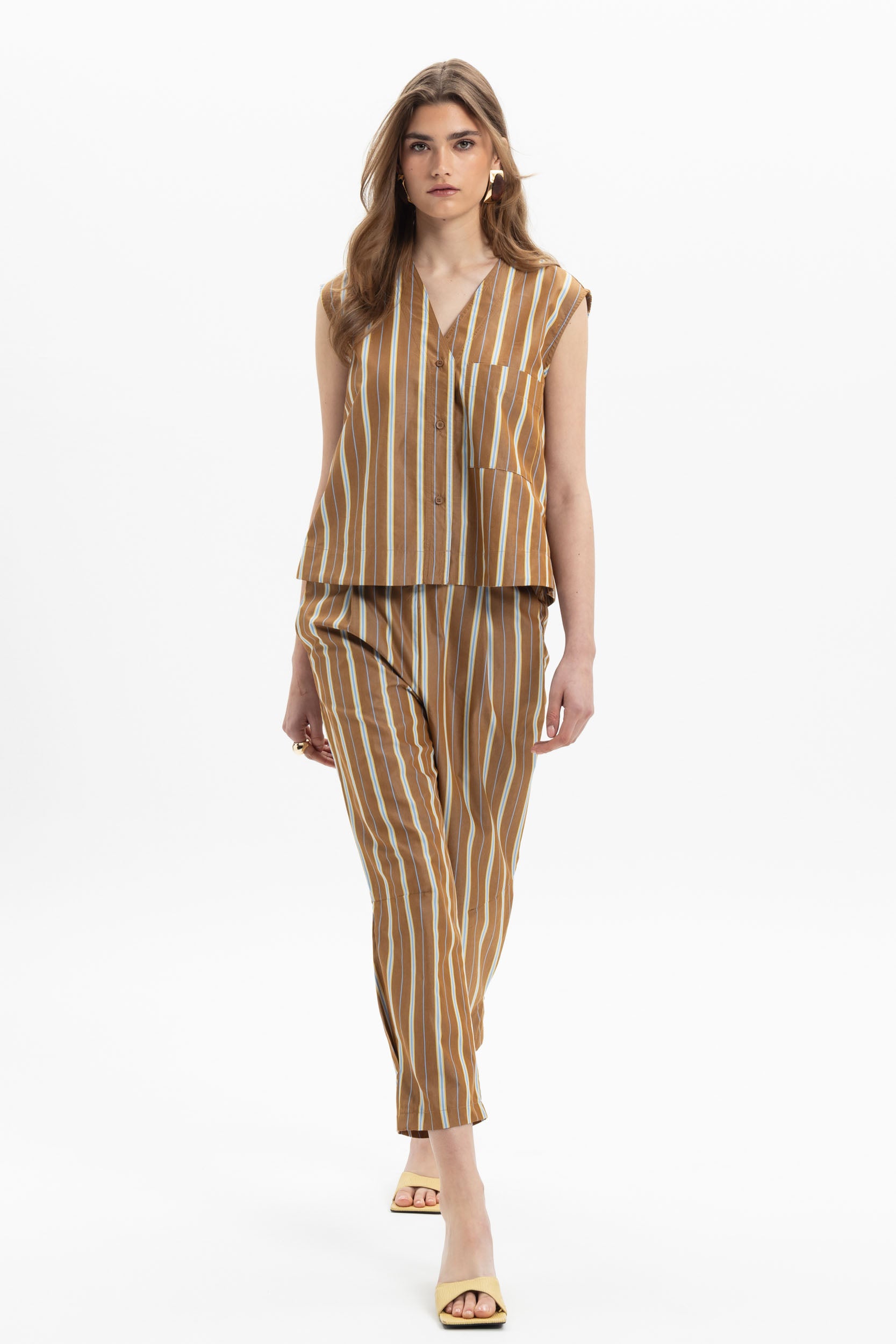 Stripe Straight Pants