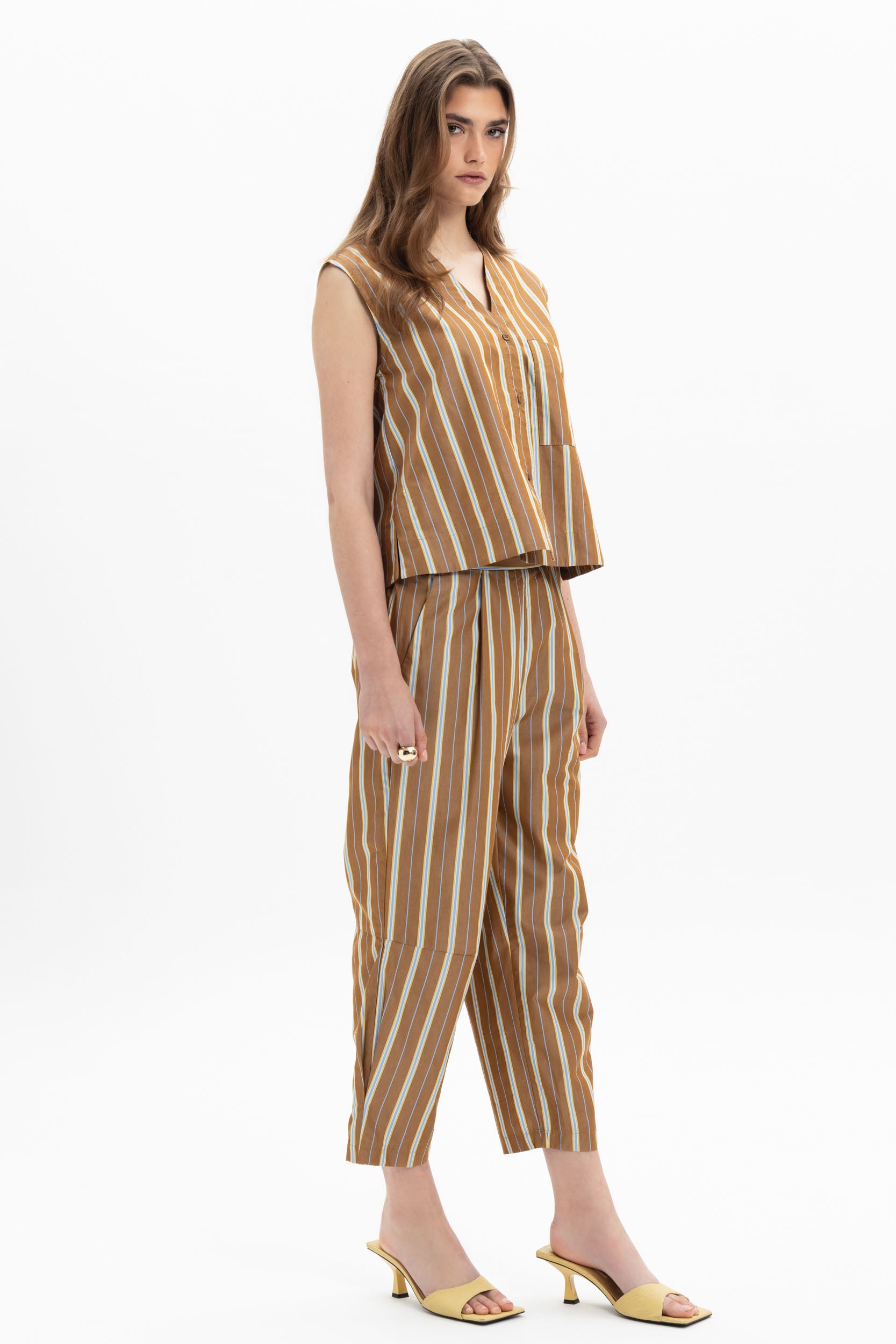 Stripe Straight Pants