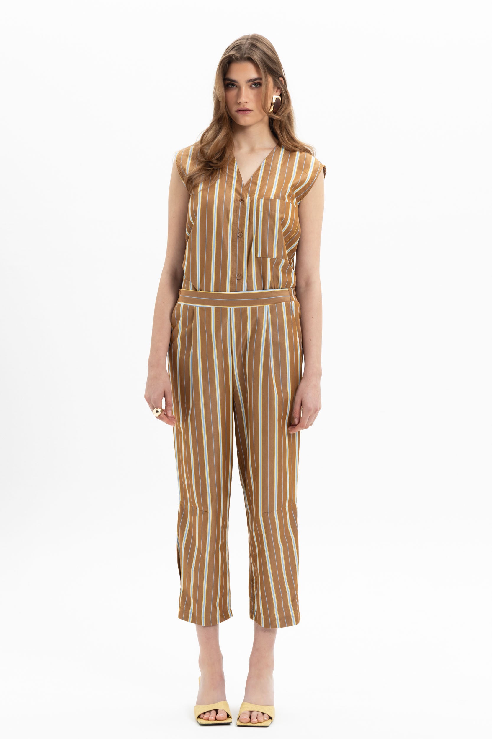 Stripe Straight Pants