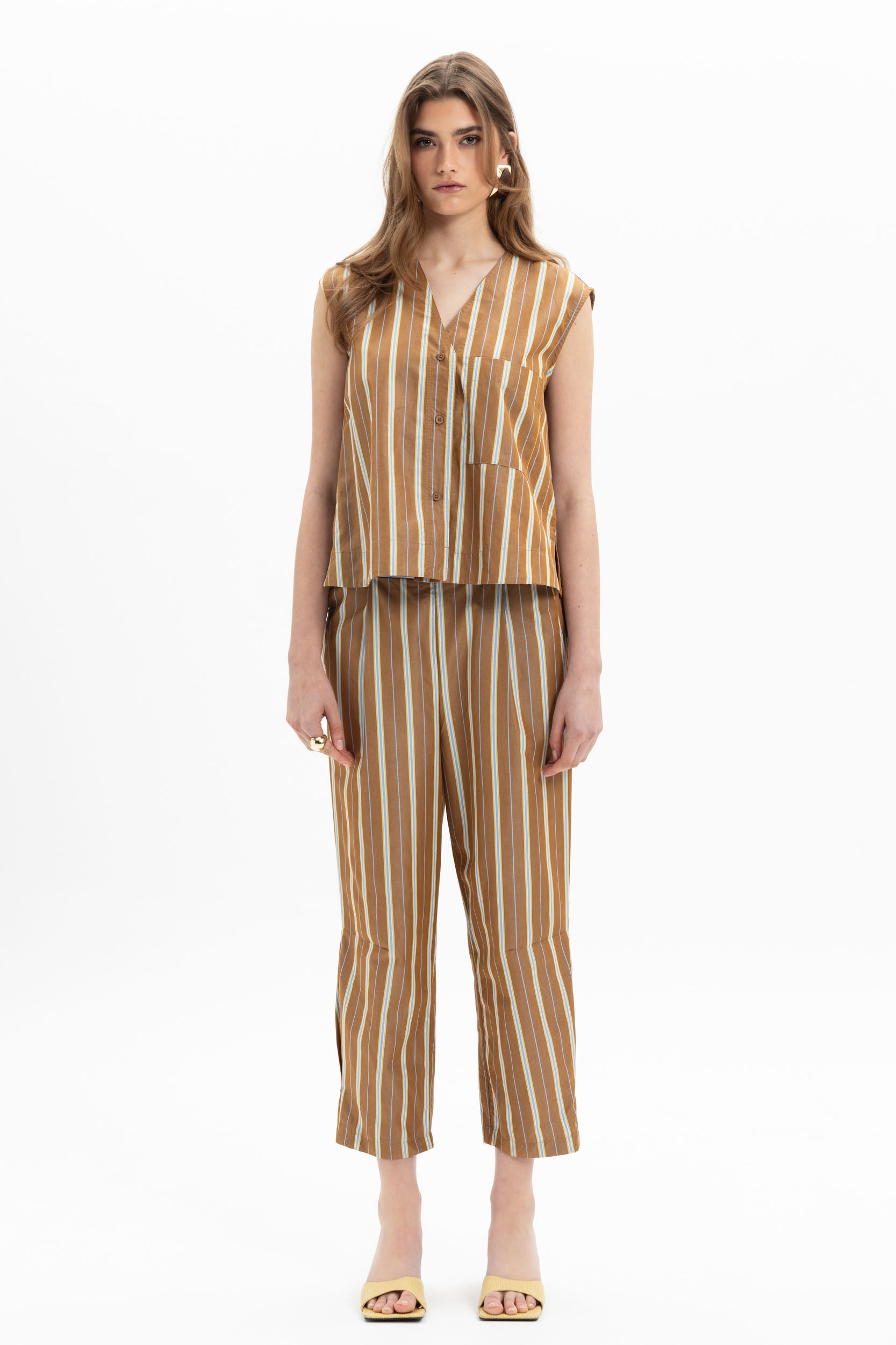 Stripe Straight Pants