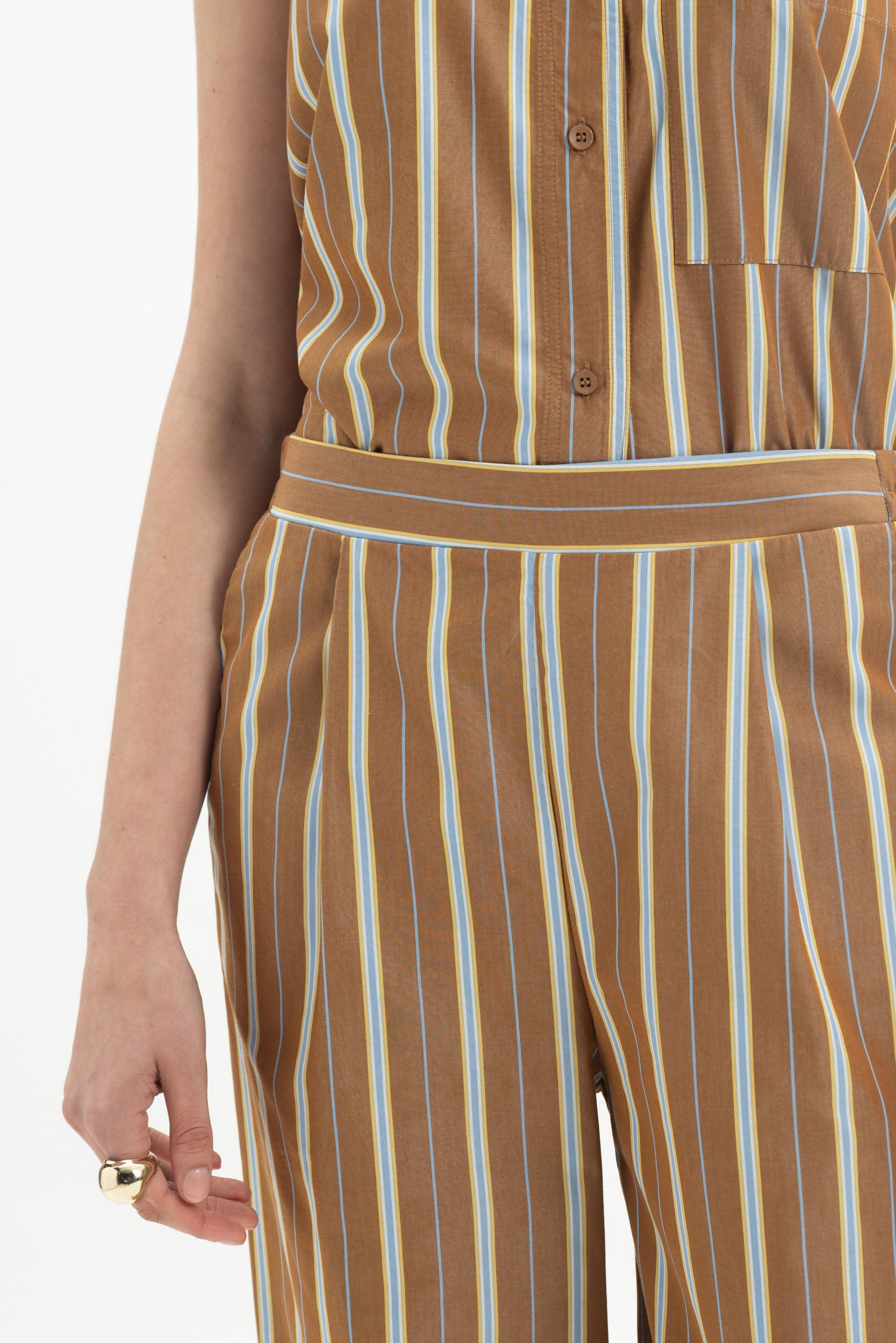 Stripe Straight Pants