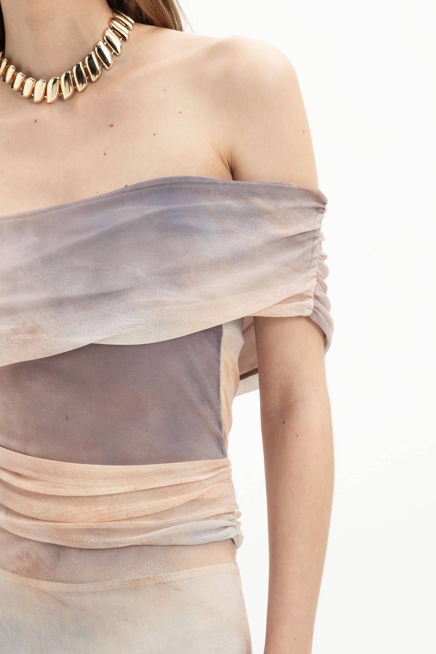 Draped Watercolor Maxi
