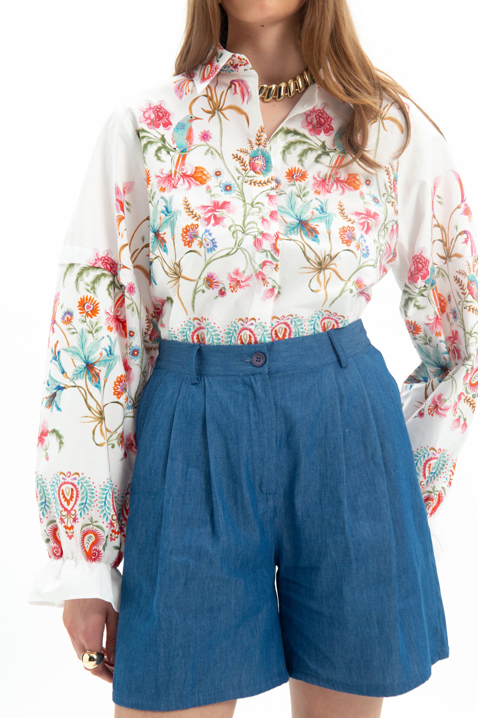 MyT denim bermuda shorts — MyT Spring-Summer 2026 collection, view 2
