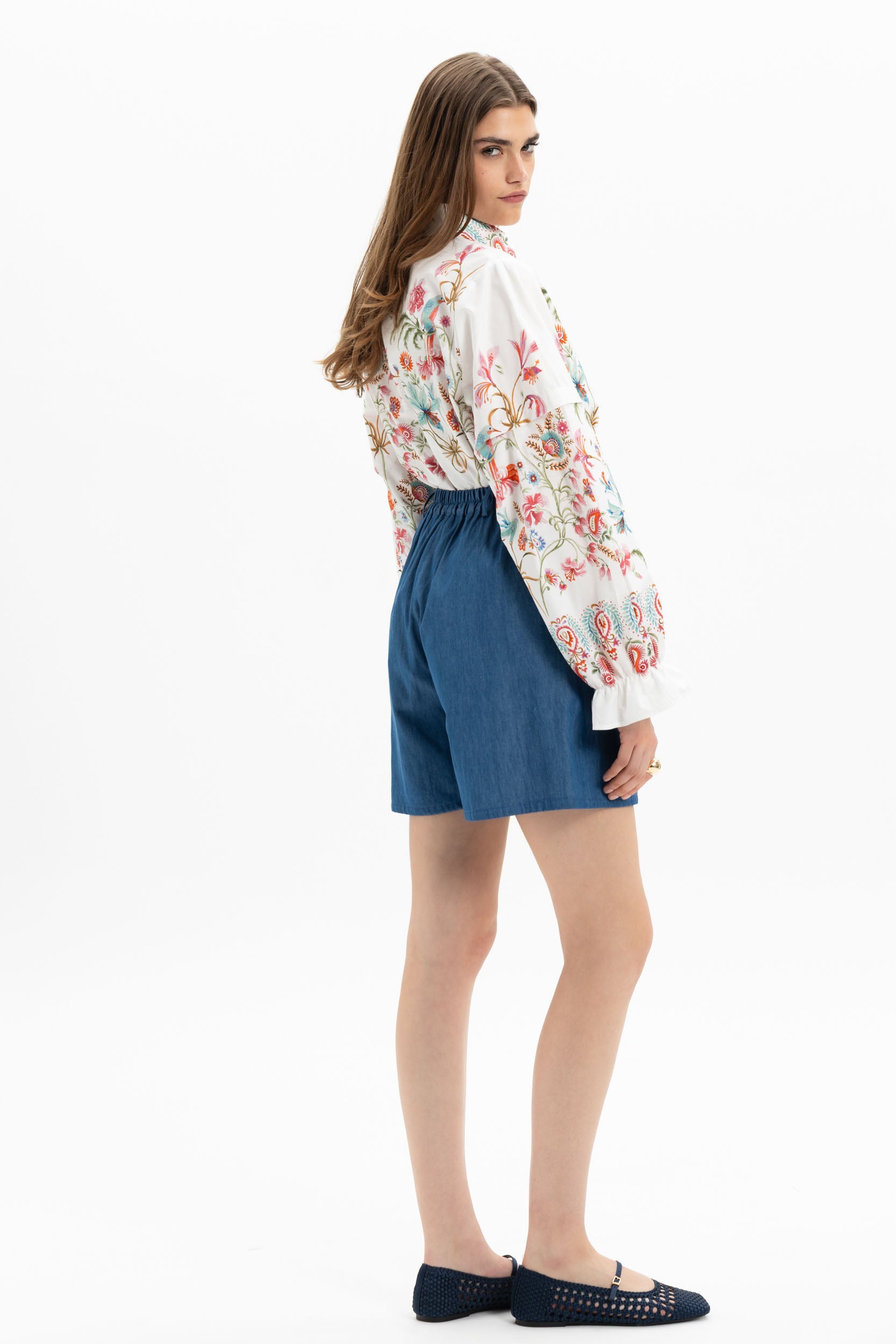 MyT denim bermuda shorts — MyT Spring-Summer 2026 collection, view 3