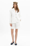 MyT white; beige 1 oversized blazer — MyT Spring-Summer 2026 collection