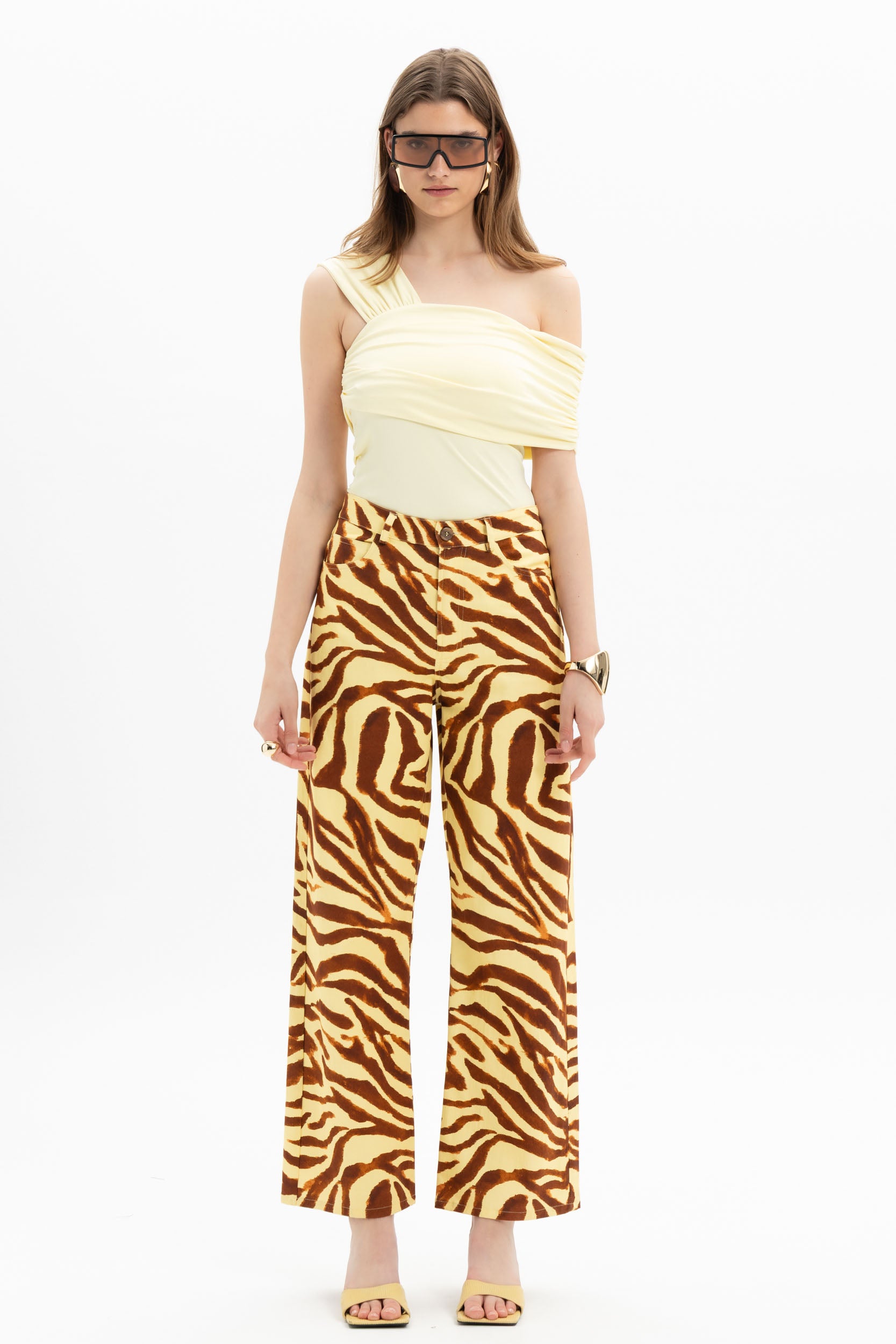 Yellow Draped Top