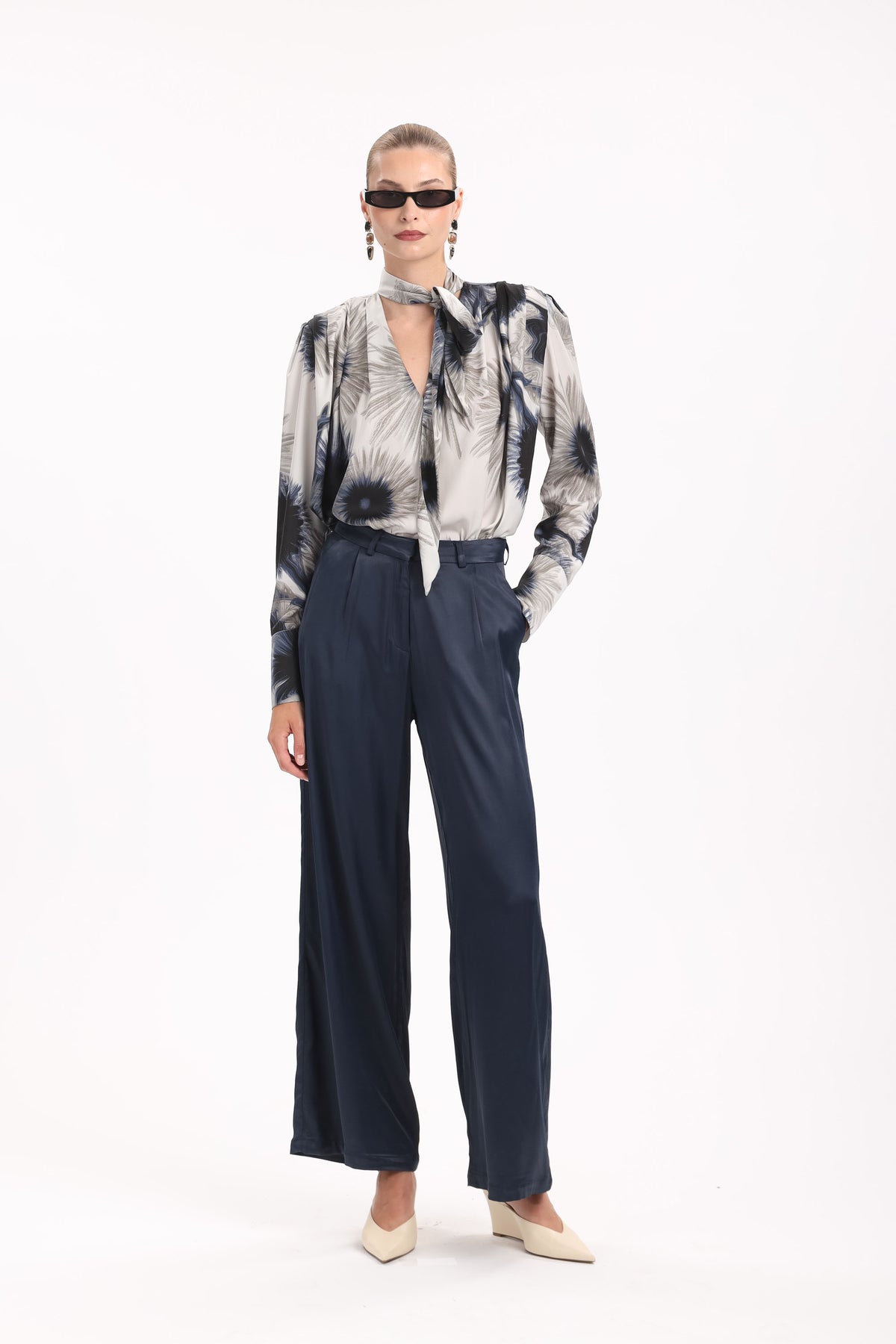 Satin Wide-Leg Pants - MYT Wearables Fall–Winter 2027